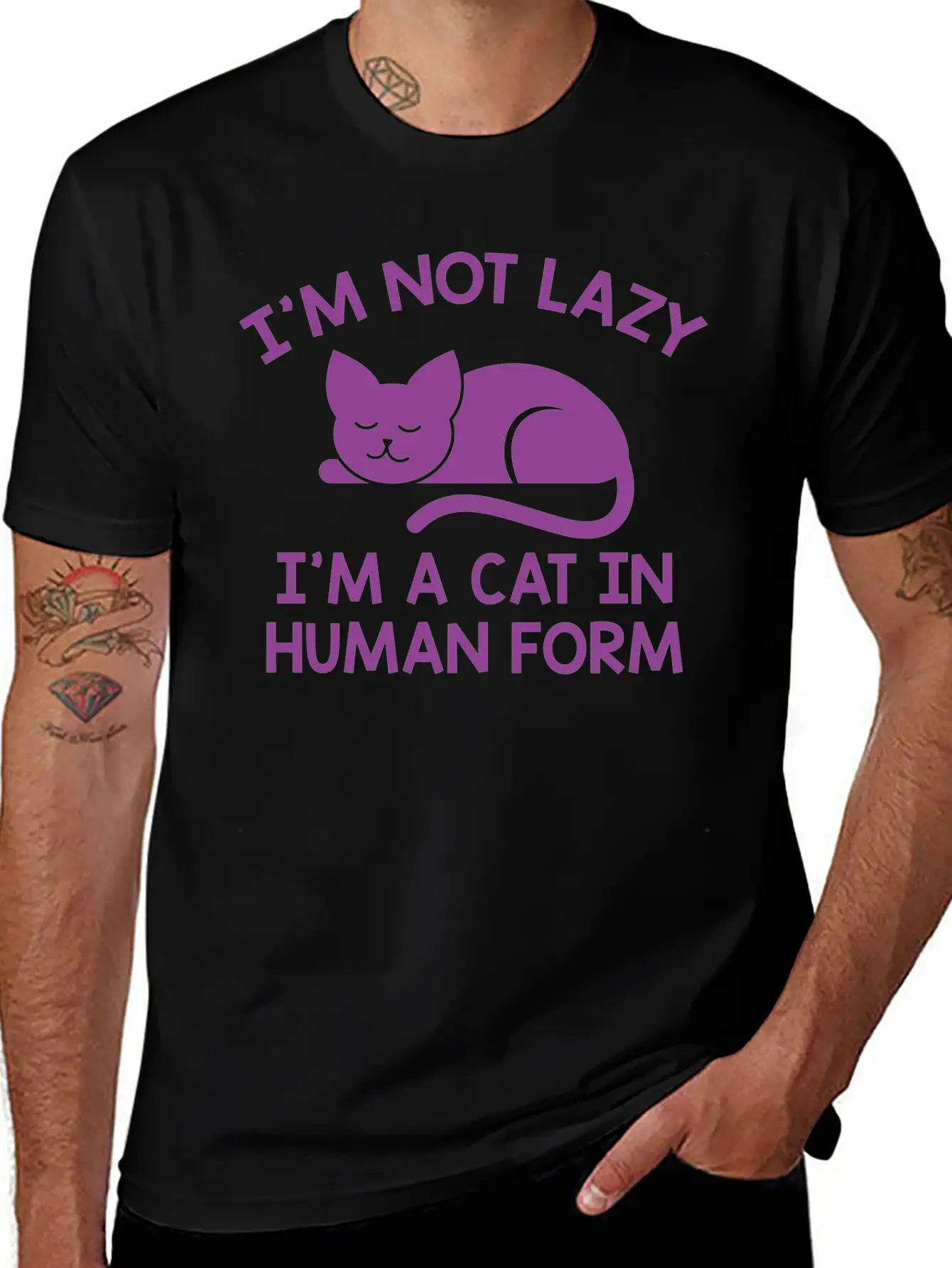 I'm Not Lazy Stylish Everyday T-Shirt – Unisex Basic Cotton Tee