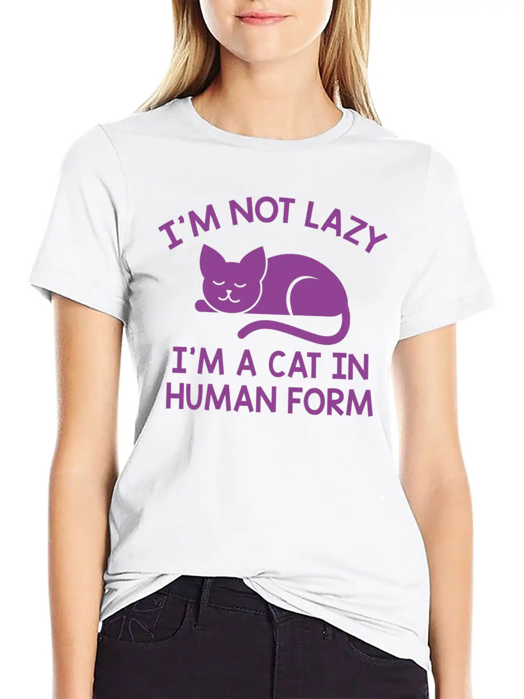 I'm Not Lazy Stylish Everyday T-Shirt – Unisex Basic Cotton Tee