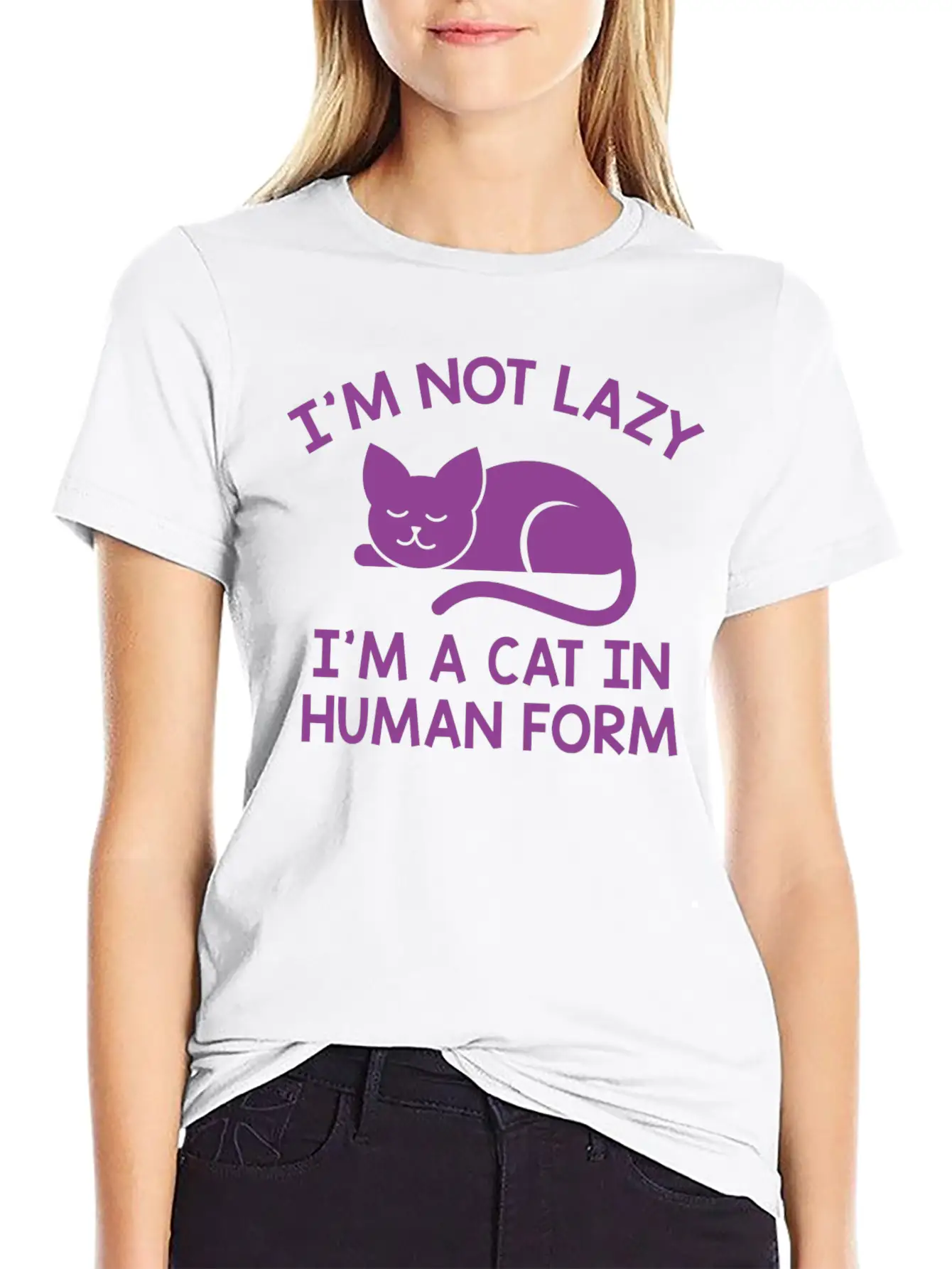 I'm Not Lazy Stylish Everyday T-Shirt – Unisex Basic Cotton Tee