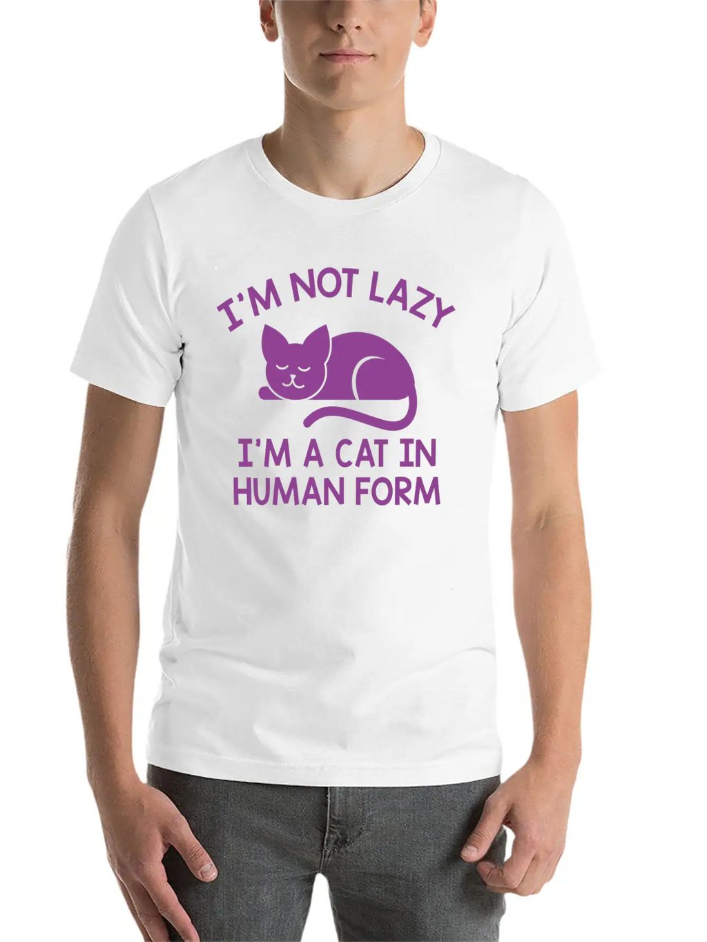 I'm Not Lazy Stylish Everyday T-Shirt – Unisex Basic Cotton Tee