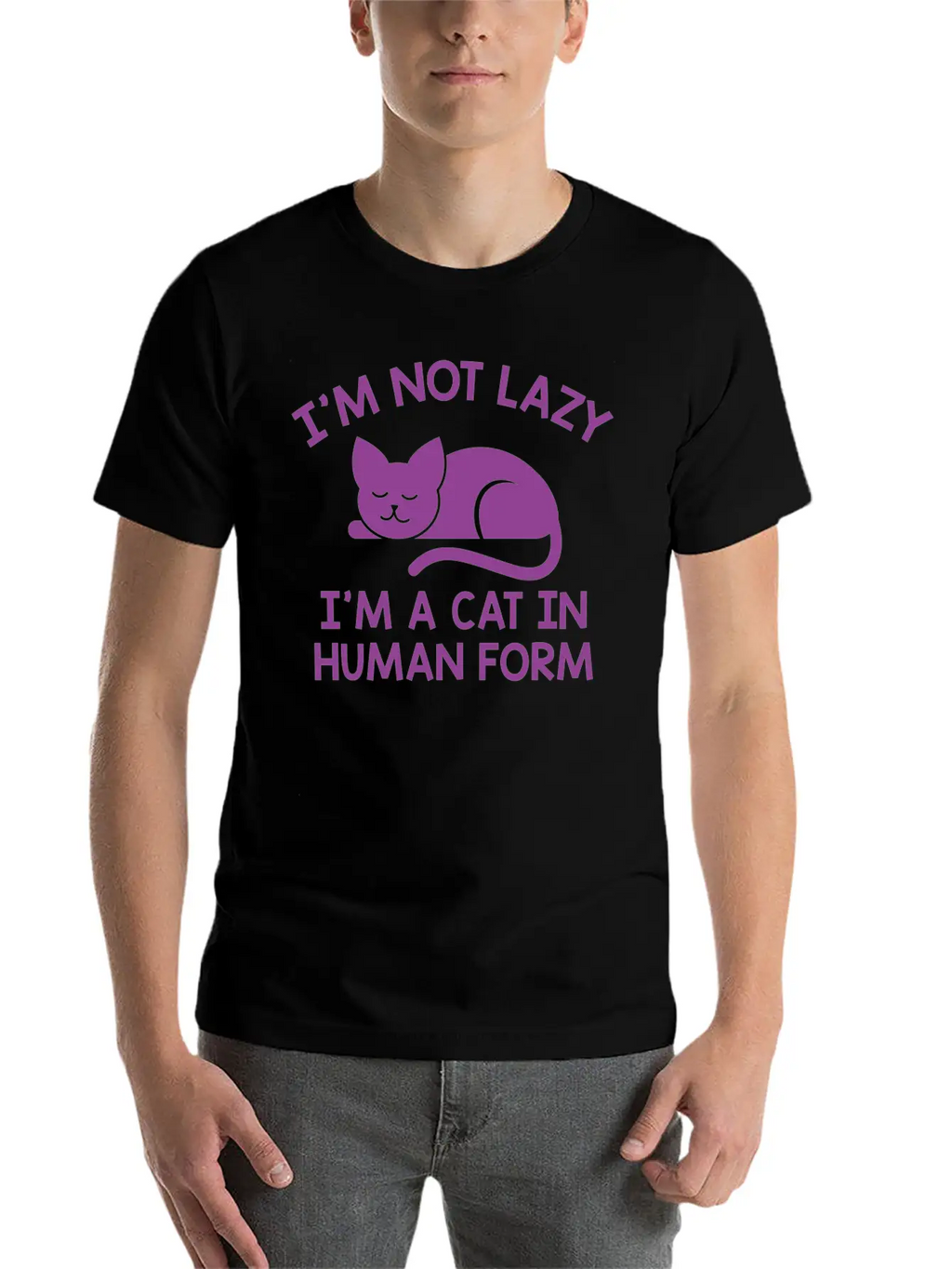 I'm Not Lazy Stylish Everyday T-Shirt – Unisex Basic Cotton Tee