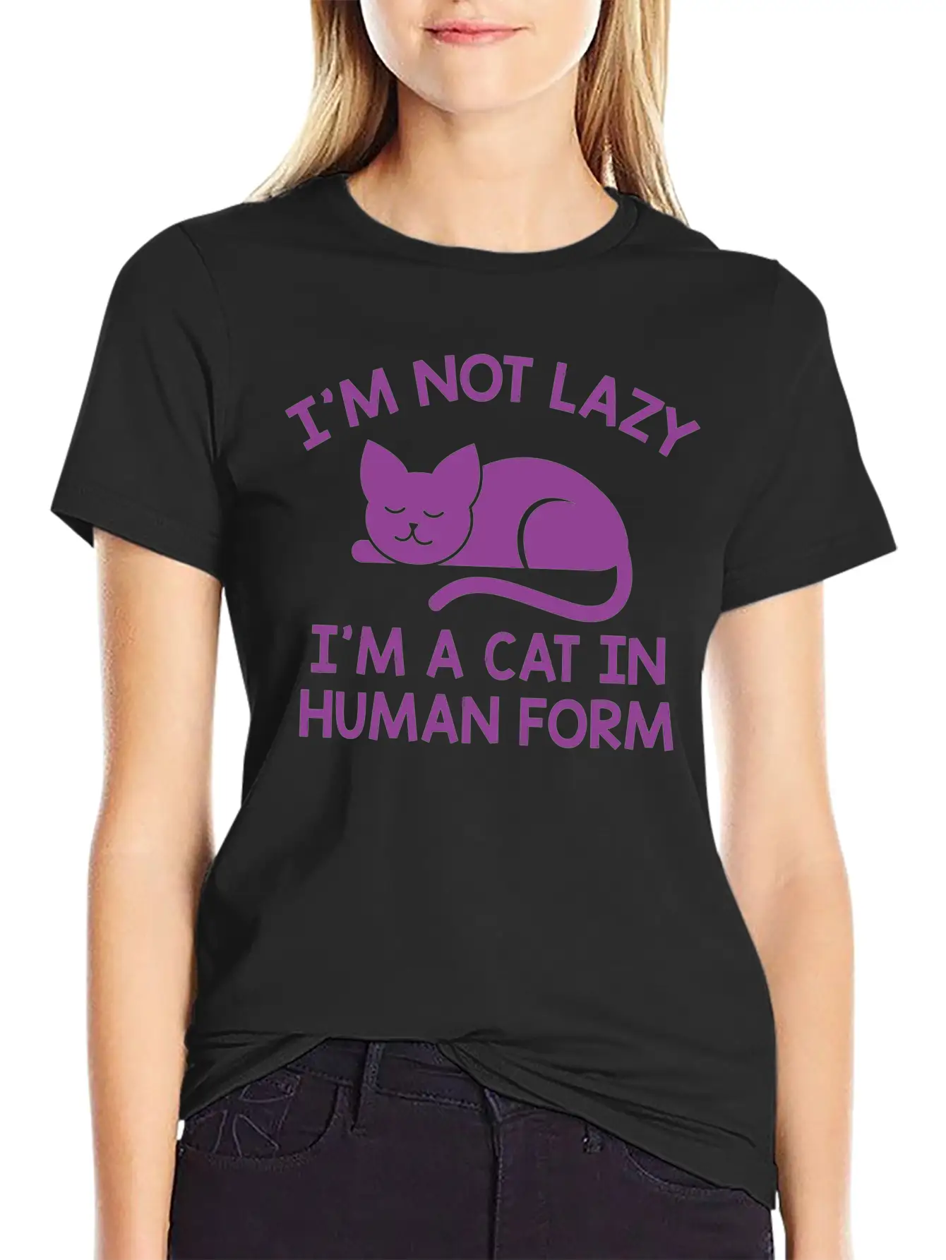 I'm Not Lazy Stylish Everyday T-Shirt – Unisex Basic Cotton Tee