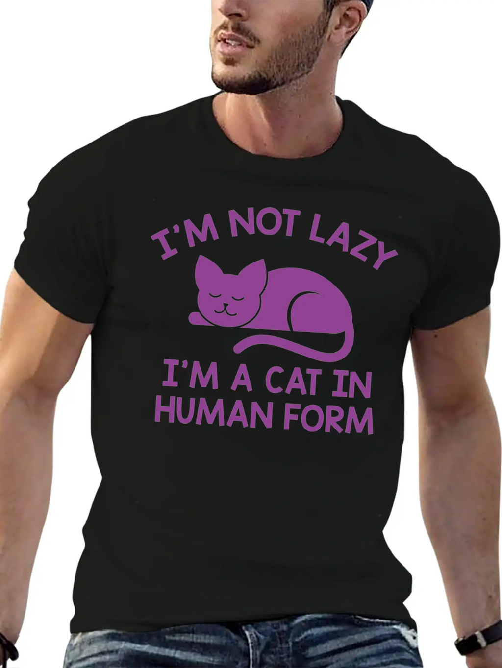 I'm Not Lazy Stylish Everyday T-Shirt – Unisex Basic Cotton Tee