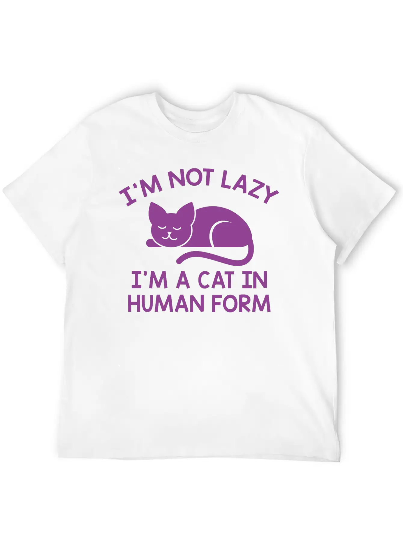 I'm Not Lazy Stylish Everyday T-Shirt – Unisex Basic Cotton Tee