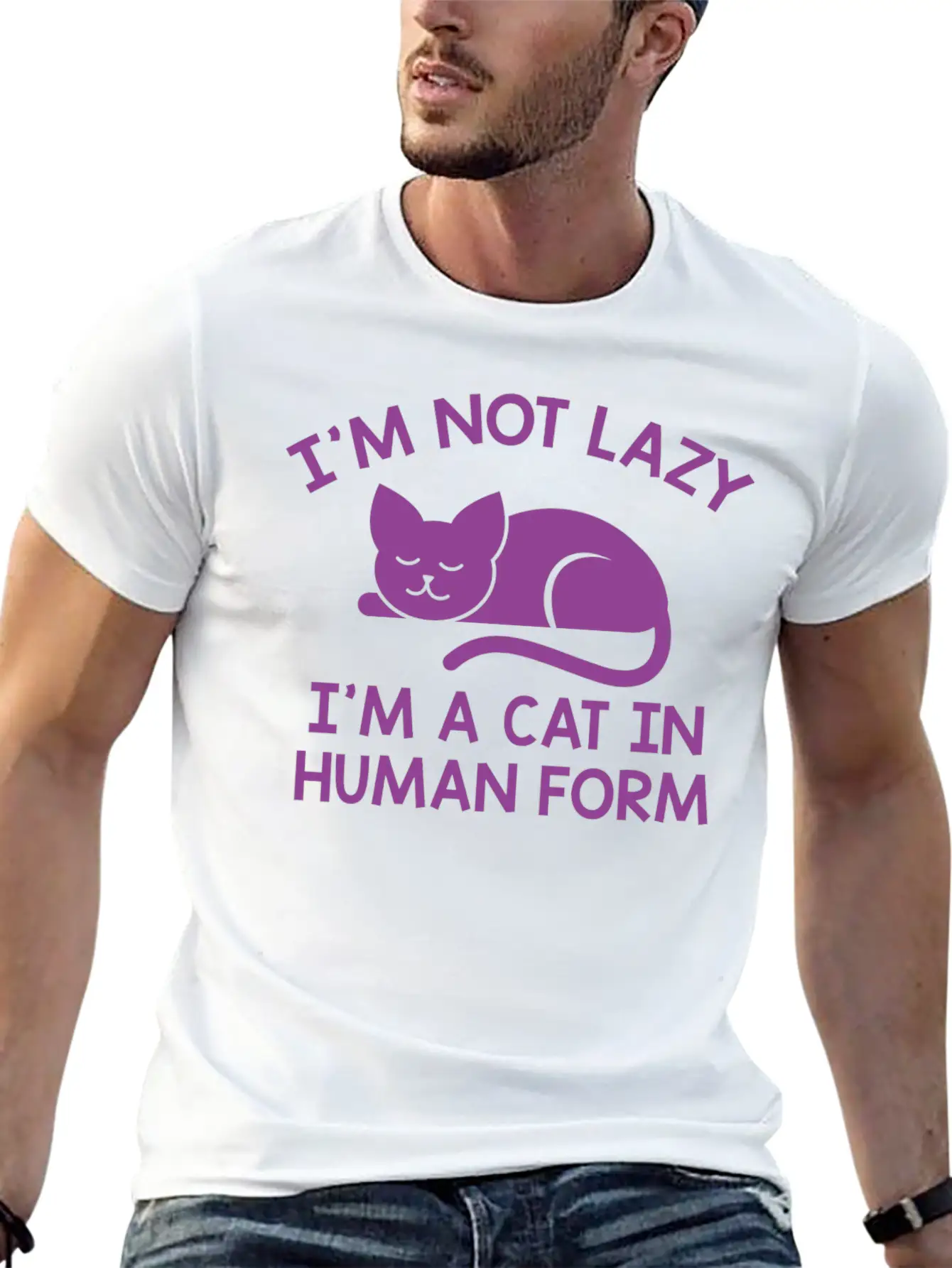 I'm Not Lazy Stylish Everyday T-Shirt – Unisex Basic Cotton Tee
