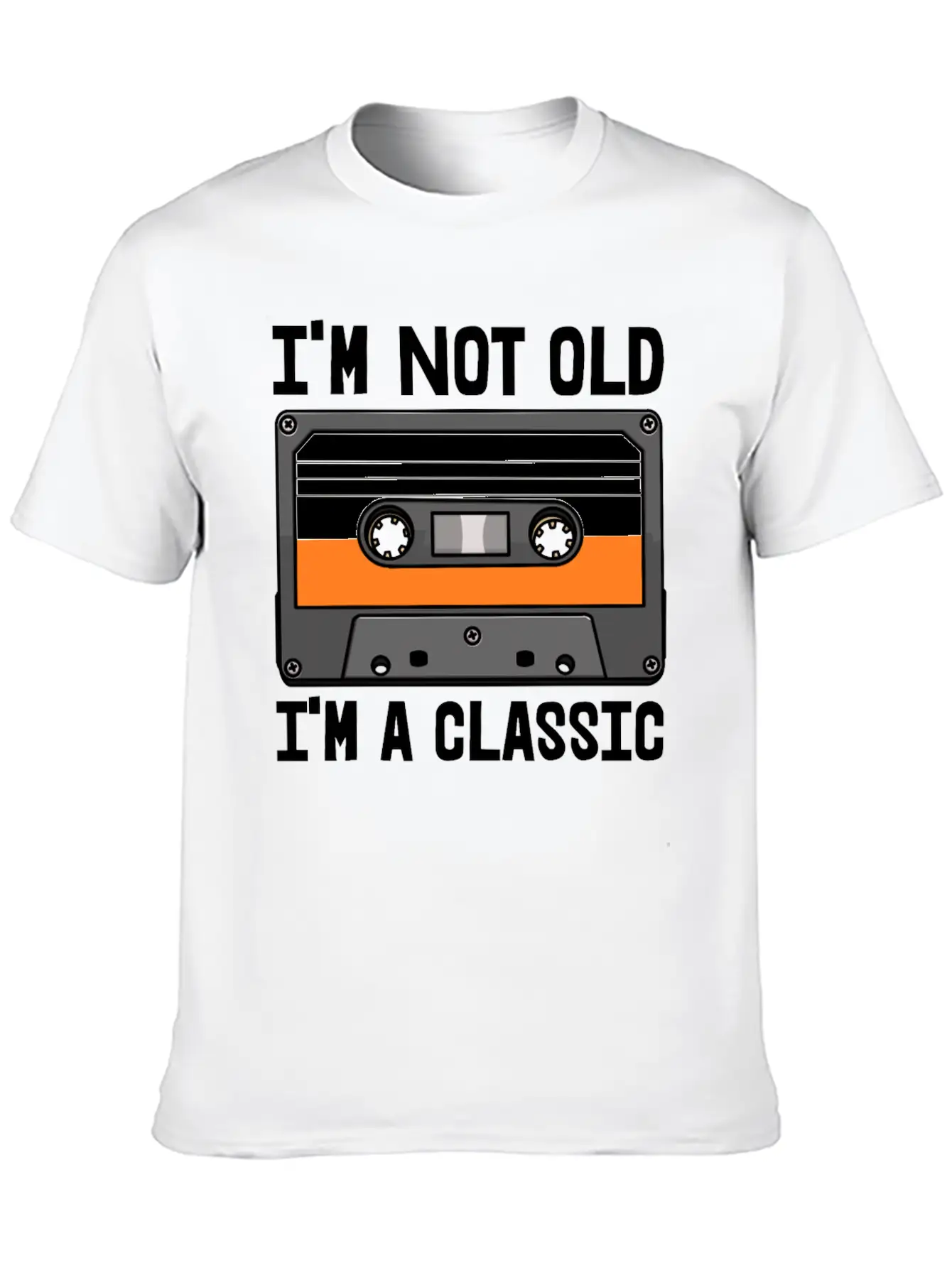 I'm Not Old I'm Classic Cassette Unisex Casual T-Shirt – Clean Design For Daily Comfort