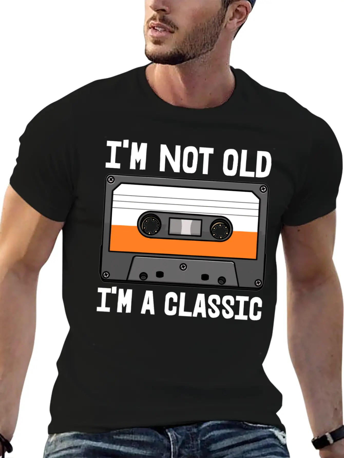 I'm Not Old I'm Classic Cassette Unisex Casual T-Shirt – Clean Design For Daily Comfort