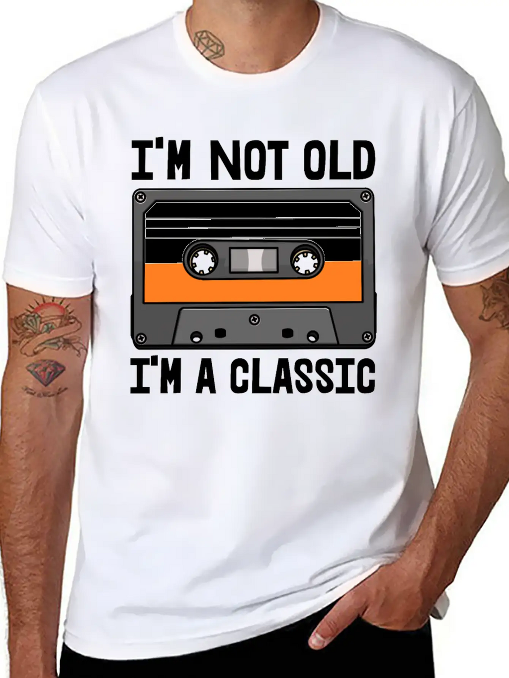 I'm Not Old I'm Classic Cassette Unisex Casual T-Shirt – Clean Design For Daily Comfort