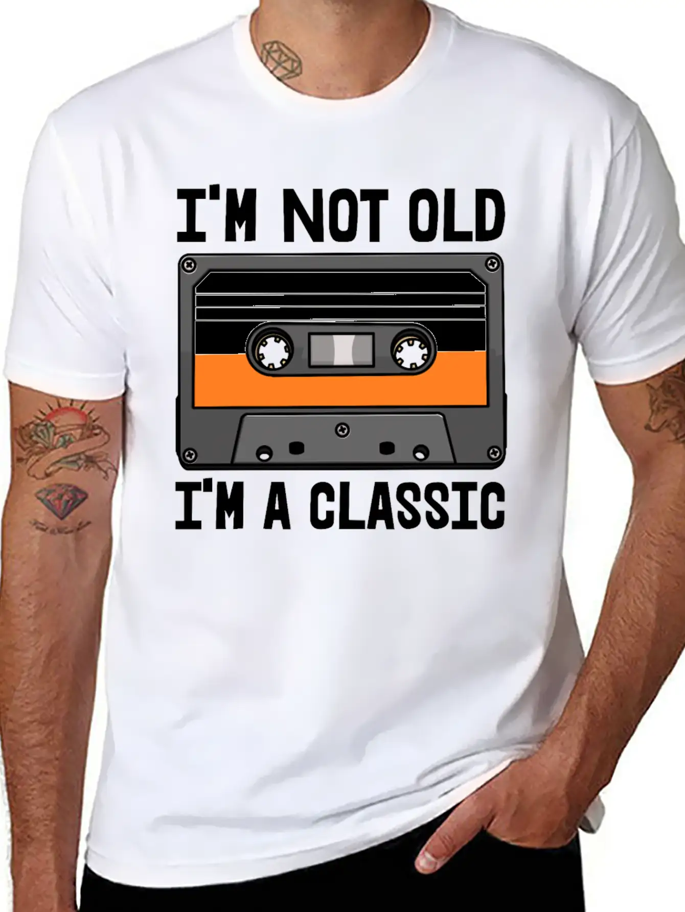 I'm Not Old I'm Classic Cassette Unisex Casual T-Shirt – Clean Design For Daily Comfort