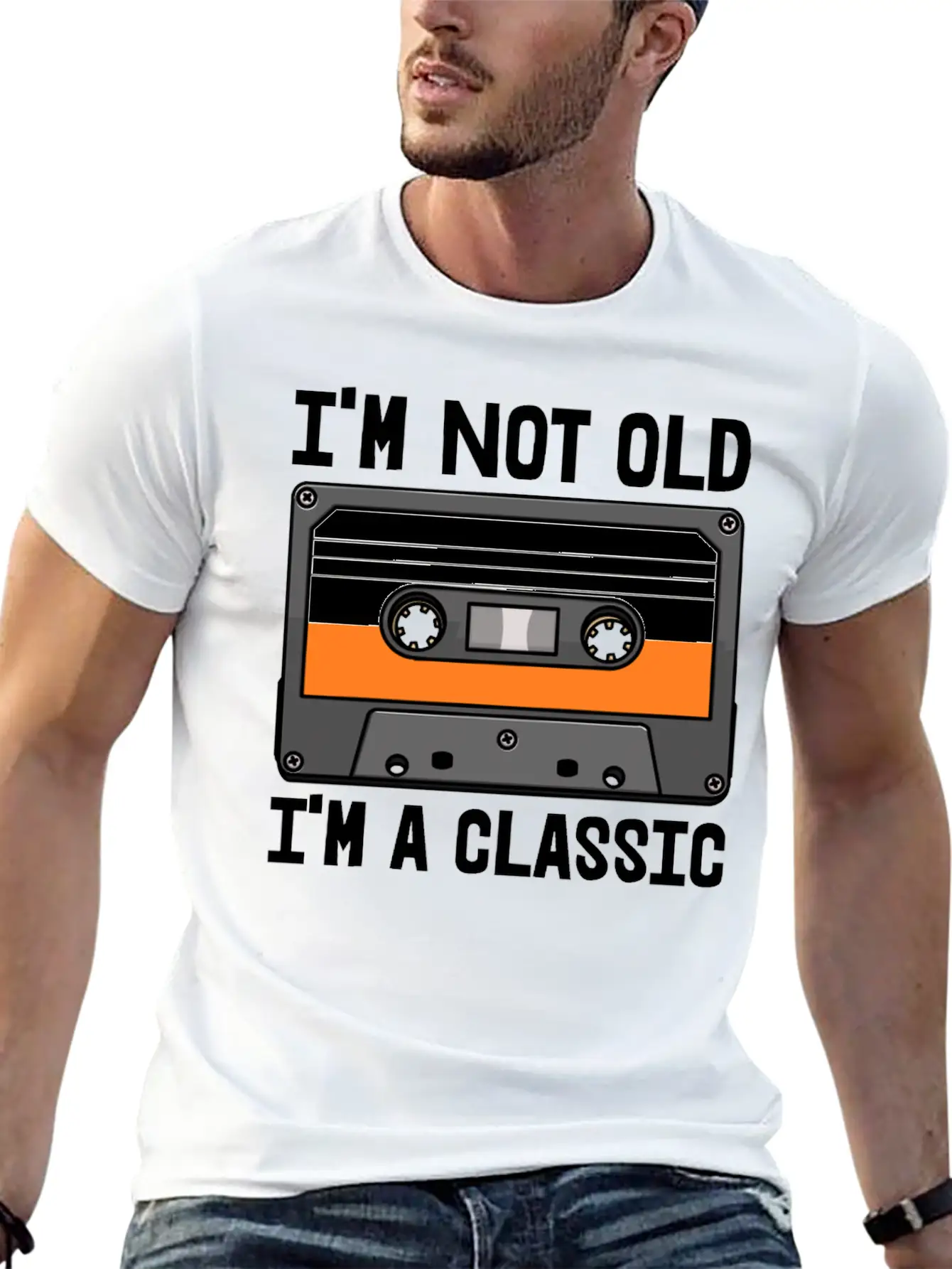 I'm Not Old I'm Classic Cassette Unisex Casual T-Shirt – Clean Design For Daily Comfort