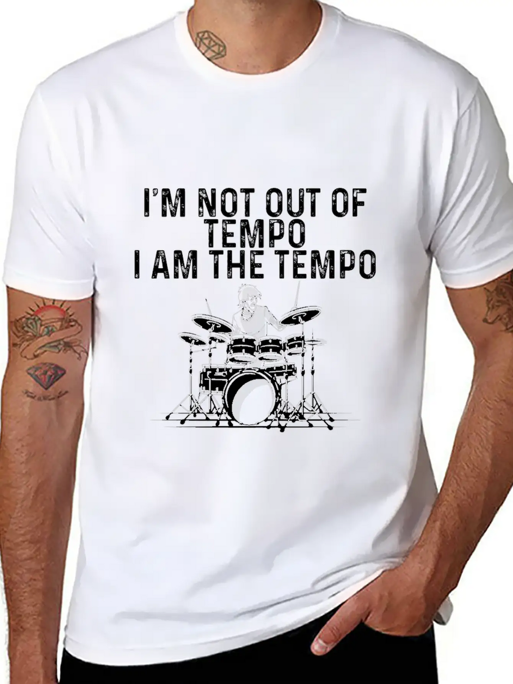 I'm Not Out Of Tempo, I Am The Tempo 3 Breathable Soft Cotton T-Shirt – Timeless Casual Look