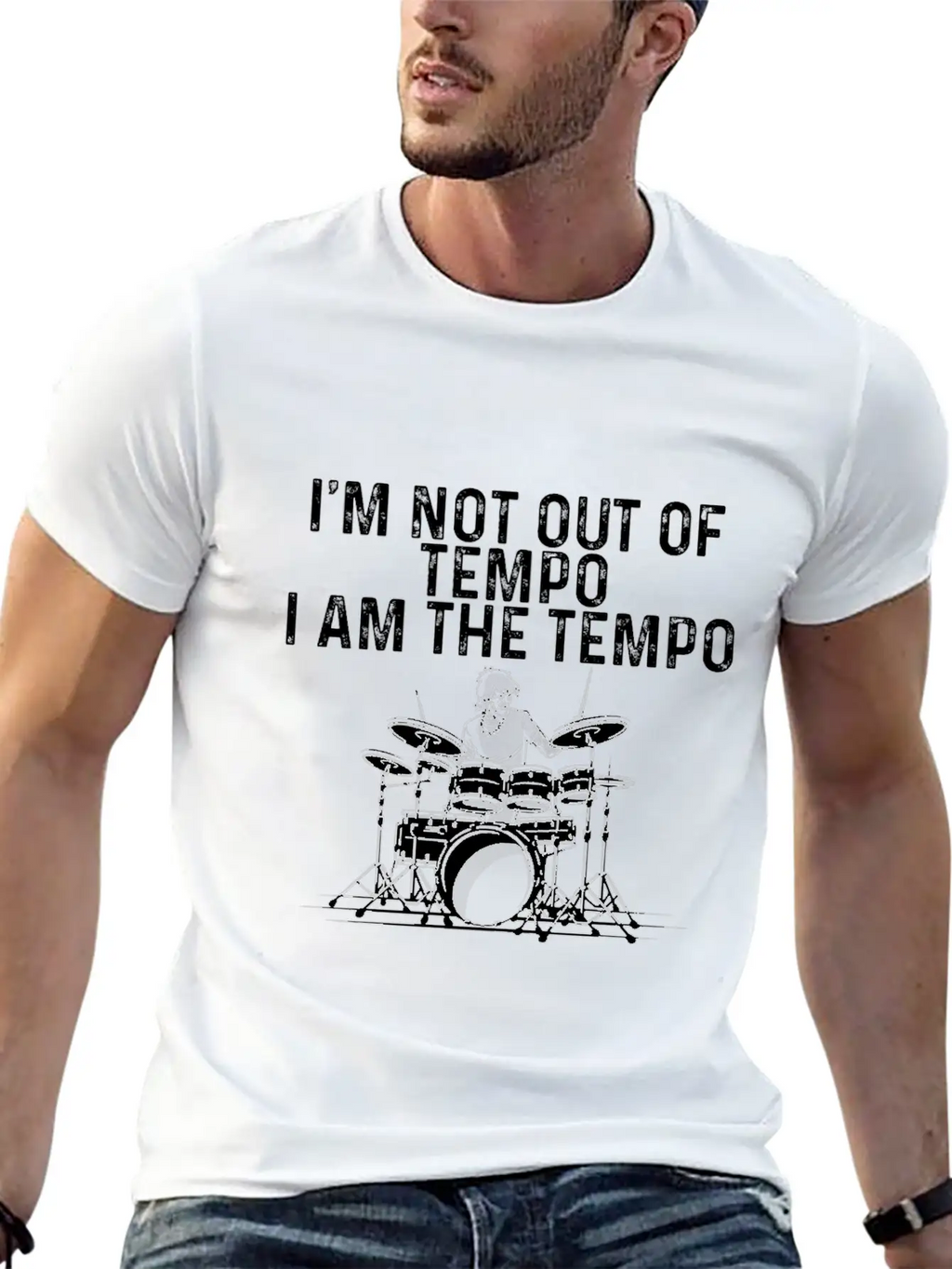 I'm Not Out Of Tempo, I Am The Tempo 3 Breathable Soft Cotton T-Shirt – Timeless Casual Look