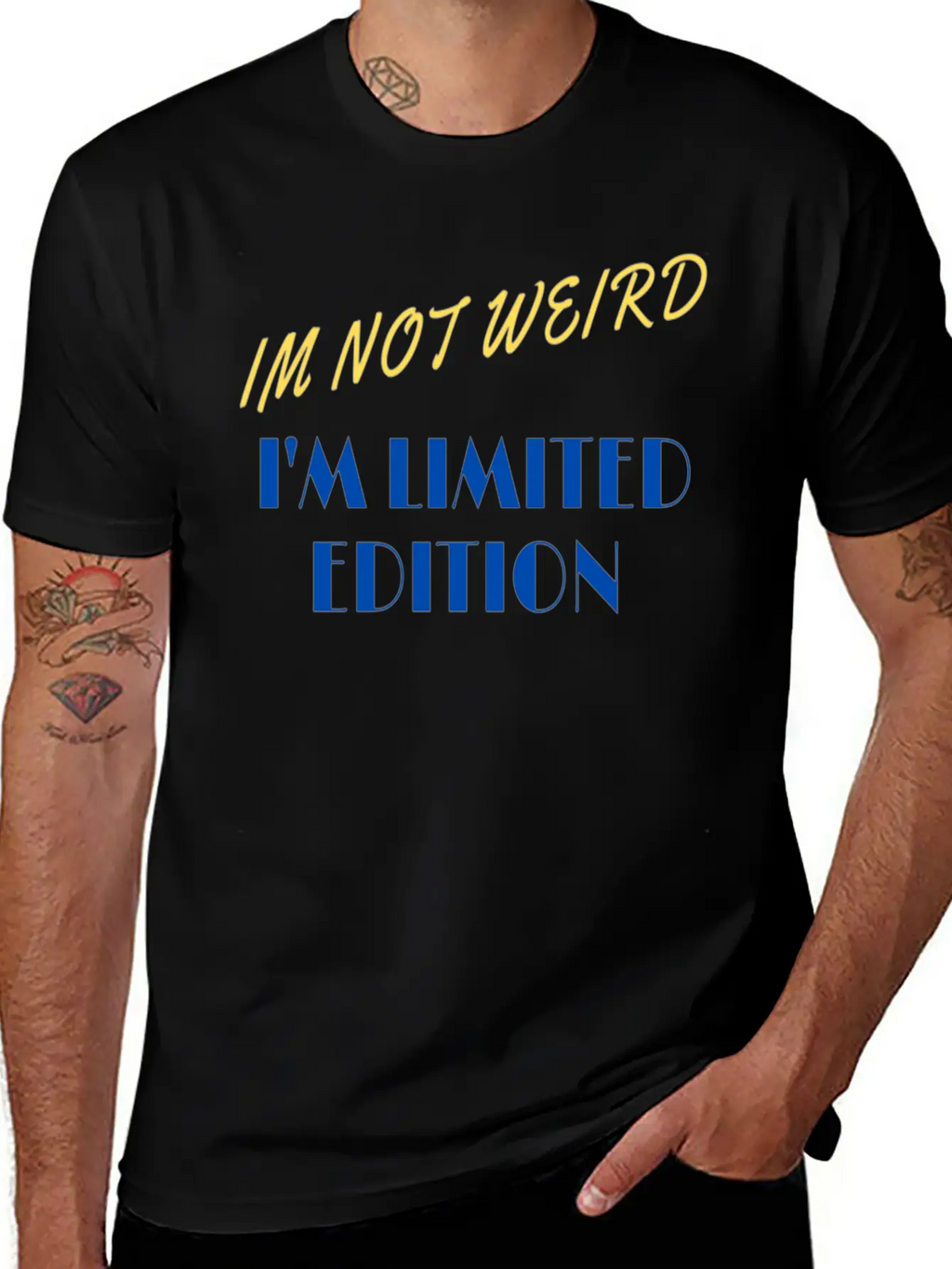 Im Not Weird I'm Limited Edition Unisex Short Sleeve Soft Cotton T-Shirt – Casual Everyday Wear