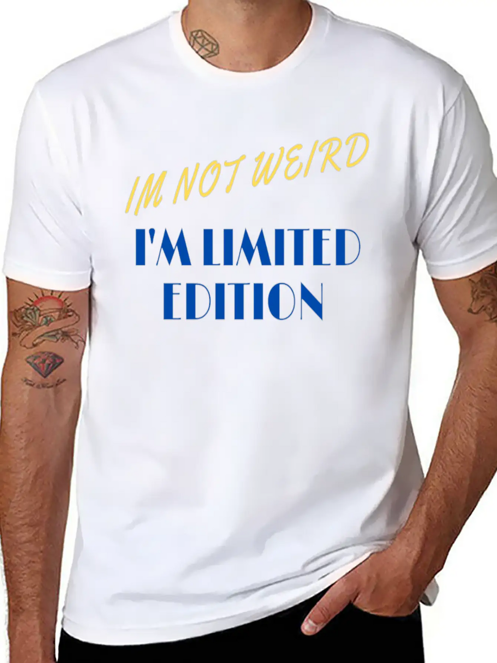 Im Not Weird I'm Limited Edition Unisex Short Sleeve Soft Cotton T-Shirt – Casual Everyday Wear
