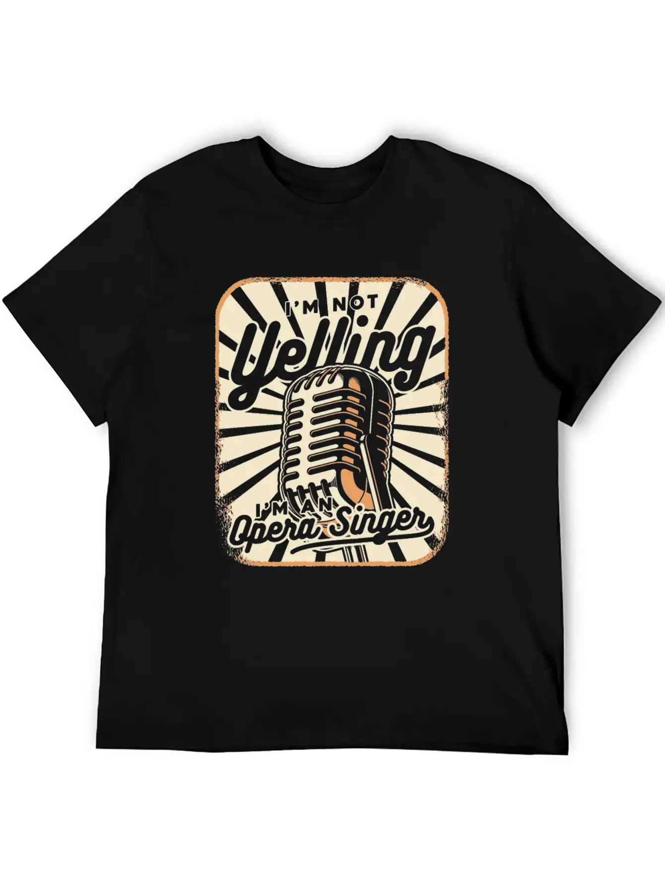 I'm Not Yelling Opera House Tenor Singer Lover Unisex Short Sleeve Soft Cotton T-Shirt – Casual Everyday Wear