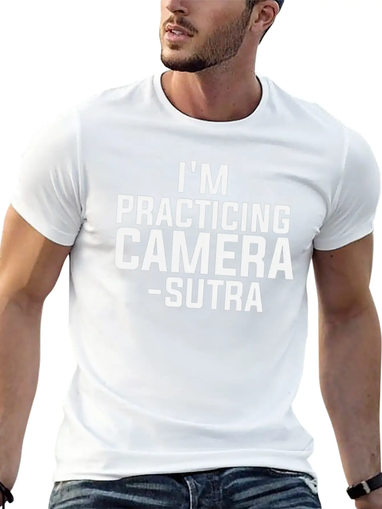 I'm Practicing Camera - Sutra Shutter Camera DSLR Unisex Casual T-Shirt – Clean Design For Daily Comfort