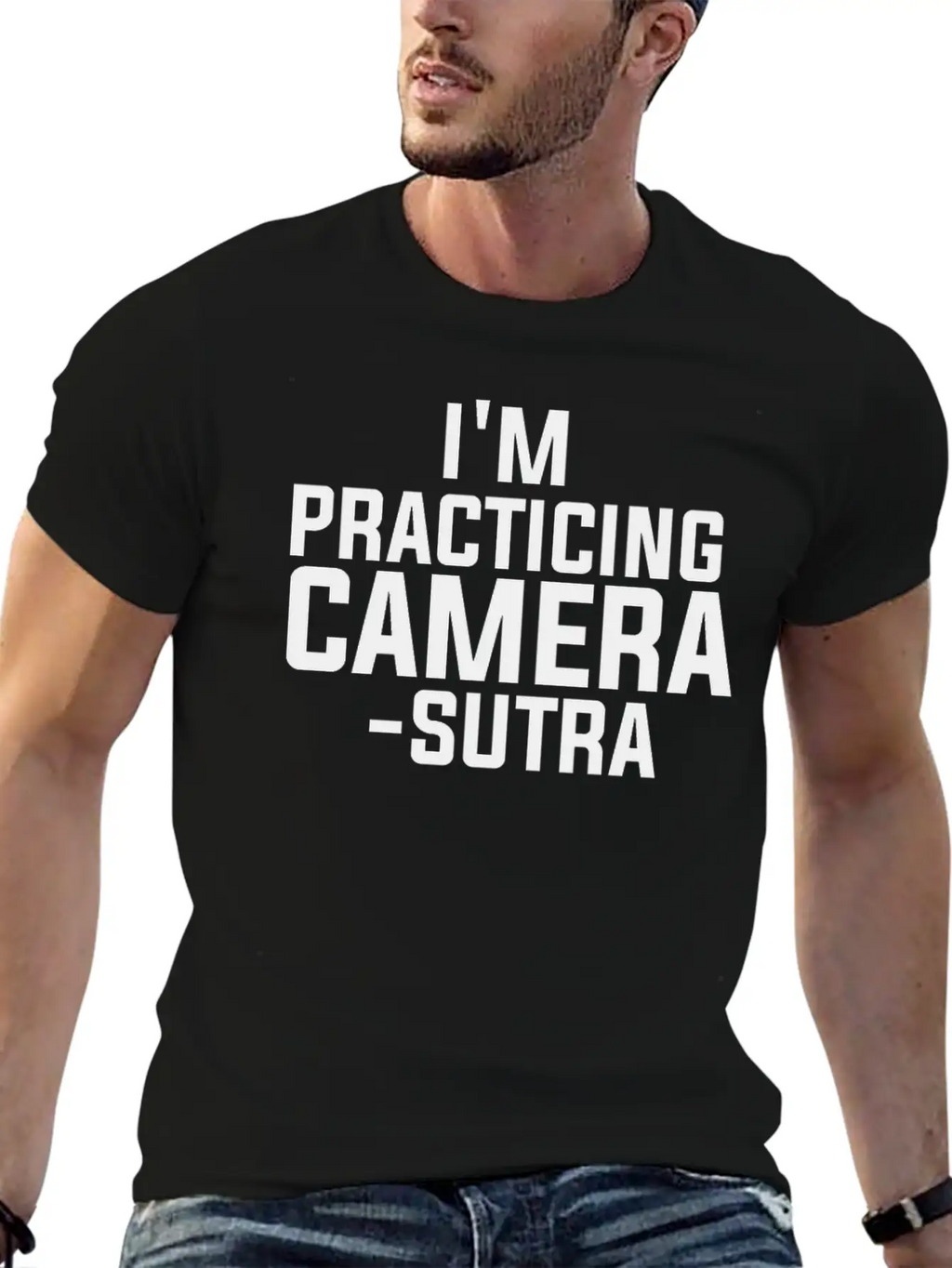 I'm Practicing Camera - Sutra Shutter Camera DSLR Unisex Casual T-Shirt – Clean Design For Daily Comfort