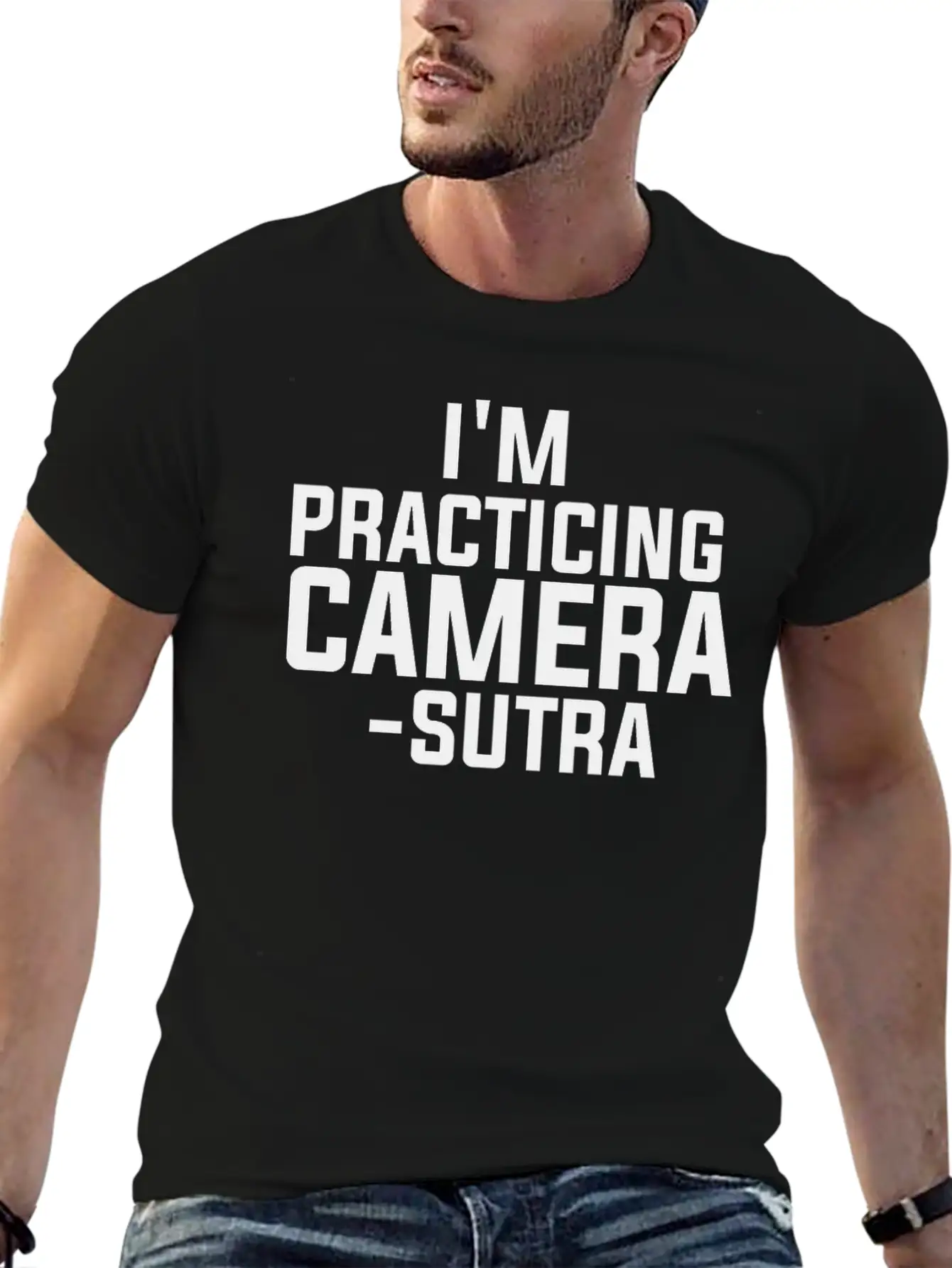 I'm Practicing Camera - Sutra Shutter Camera DSLR Unisex Casual T-Shirt – Clean Design For Daily Comfort