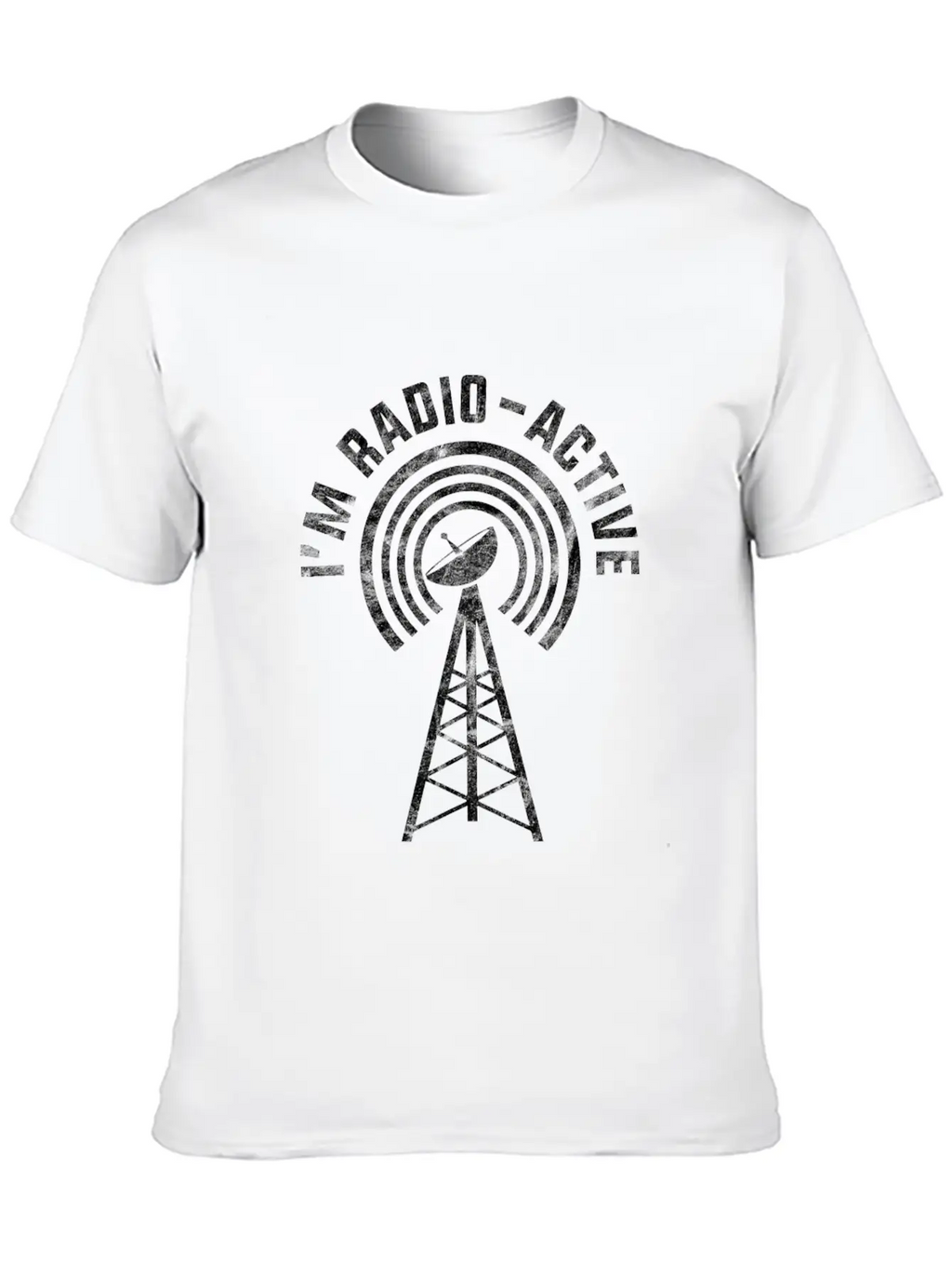 I'm Radio-Active Funny Amateur Radio Tower Gift Essential Cotton Tee For Daily Outfits – Unisex Style