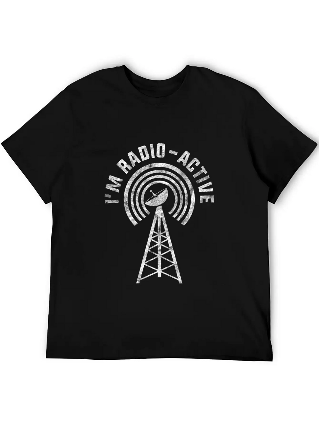 I'm Radio-Active Funny Amateur Radio Tower Gift Essential Cotton Tee For Daily Outfits – Unisex Style