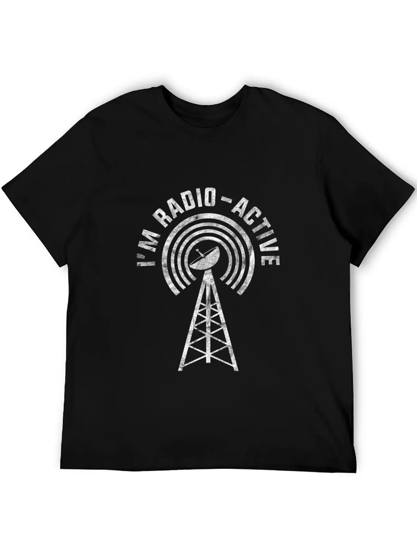 I'm Radio-Active Funny Amateur Radio Tower Gift Essential Cotton Tee For Daily Outfits – Unisex Style