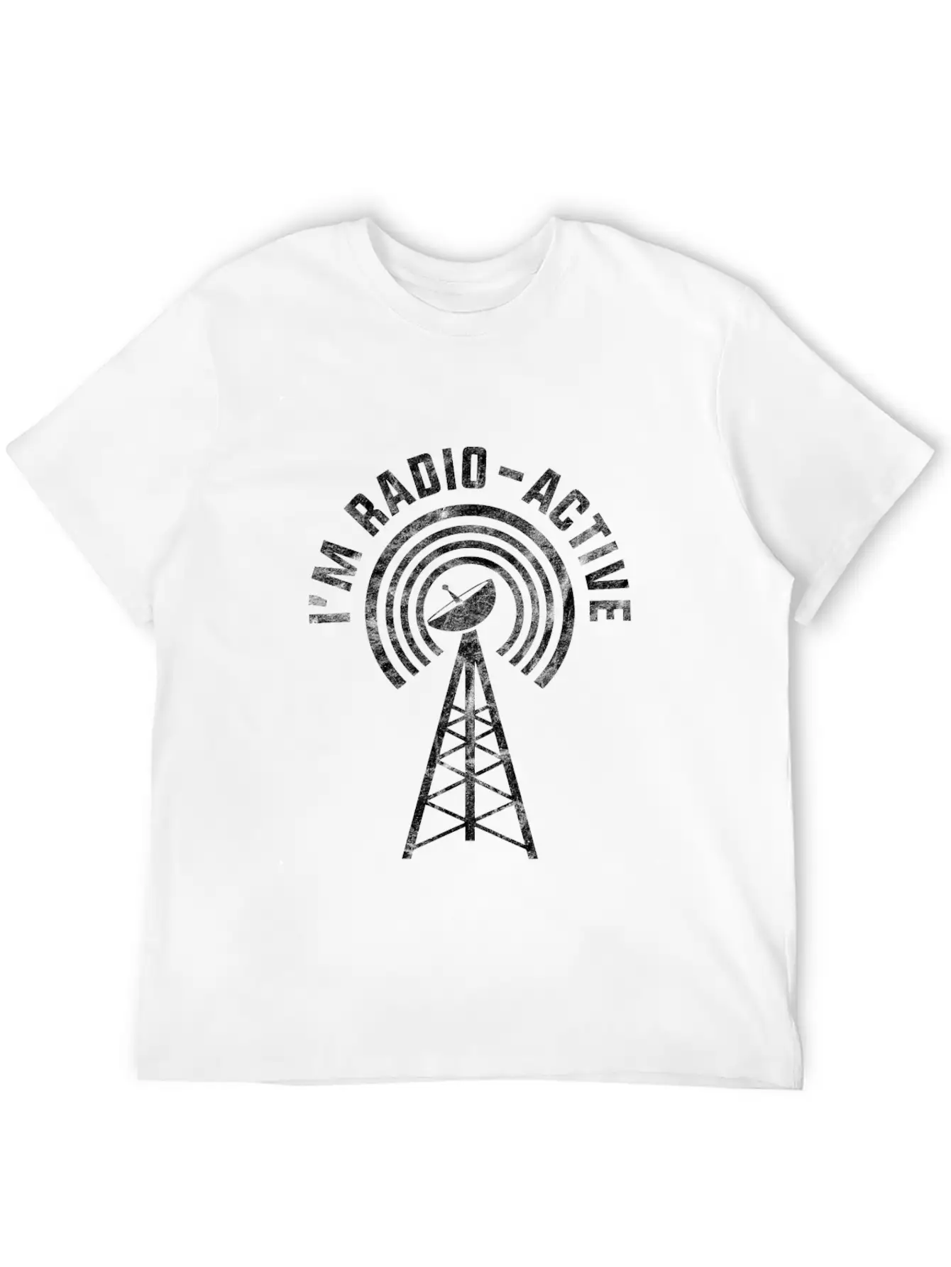 I'm Radio-Active Funny Amateur Radio Tower Gift Essential Cotton Tee For Daily Outfits – Unisex Style