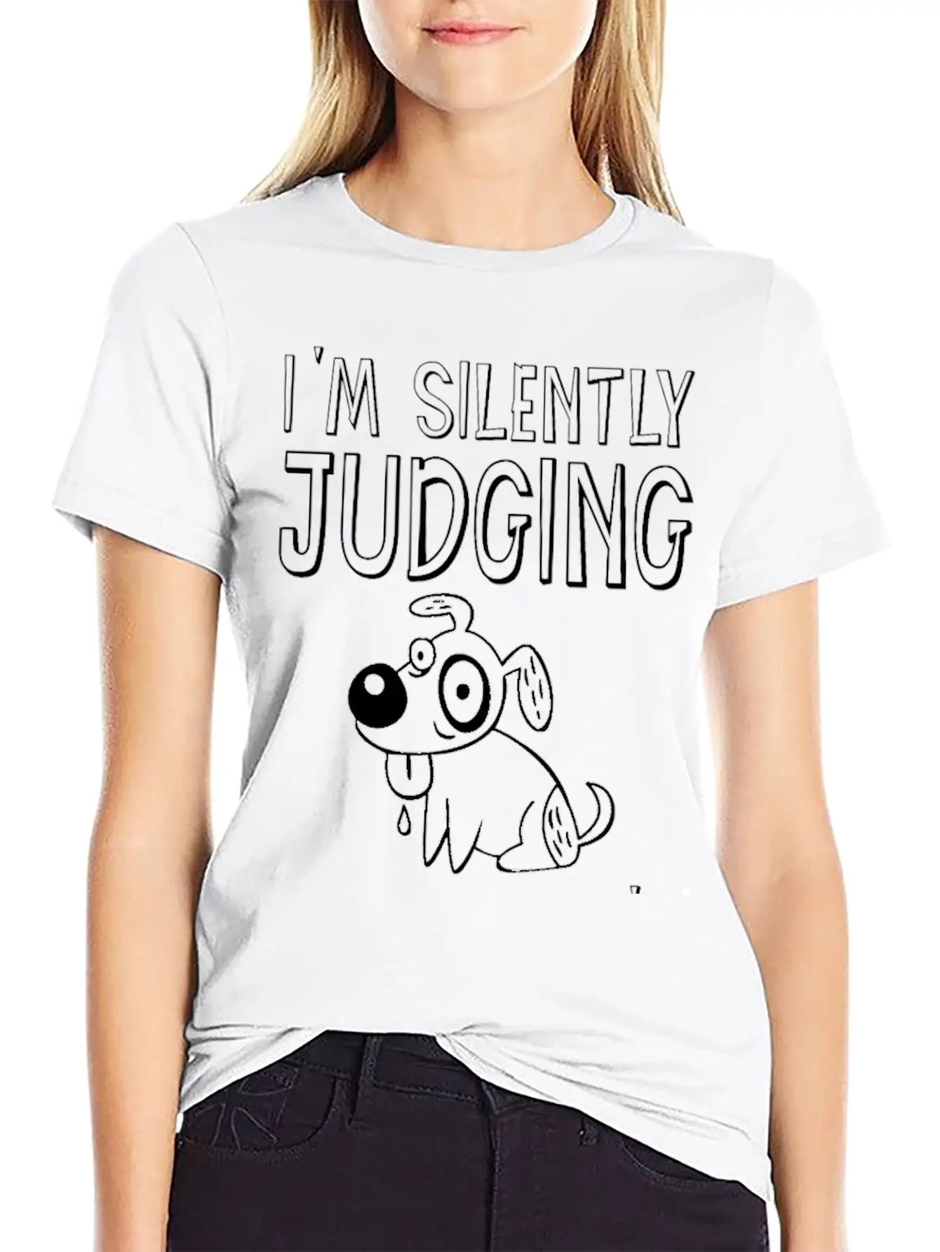 I'm Silently Judging Your Dog's Behavior 2 Breathable Graphic T-Shirt – Perfect For Casual Days