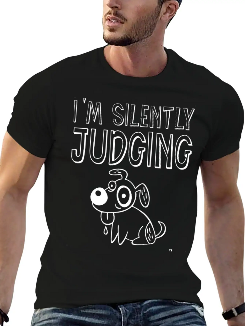 I'm Silently Judging Your Dog's Behavior 2 Breathable Graphic T-Shirt – Perfect For Casual Days