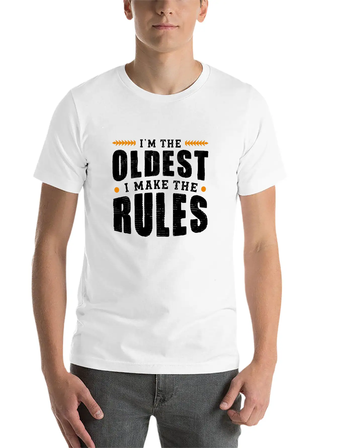 Im The Oldest I Make The Rules Sibling Outfit Unisex Casual T-Shirt – Clean Design For Daily Comfort