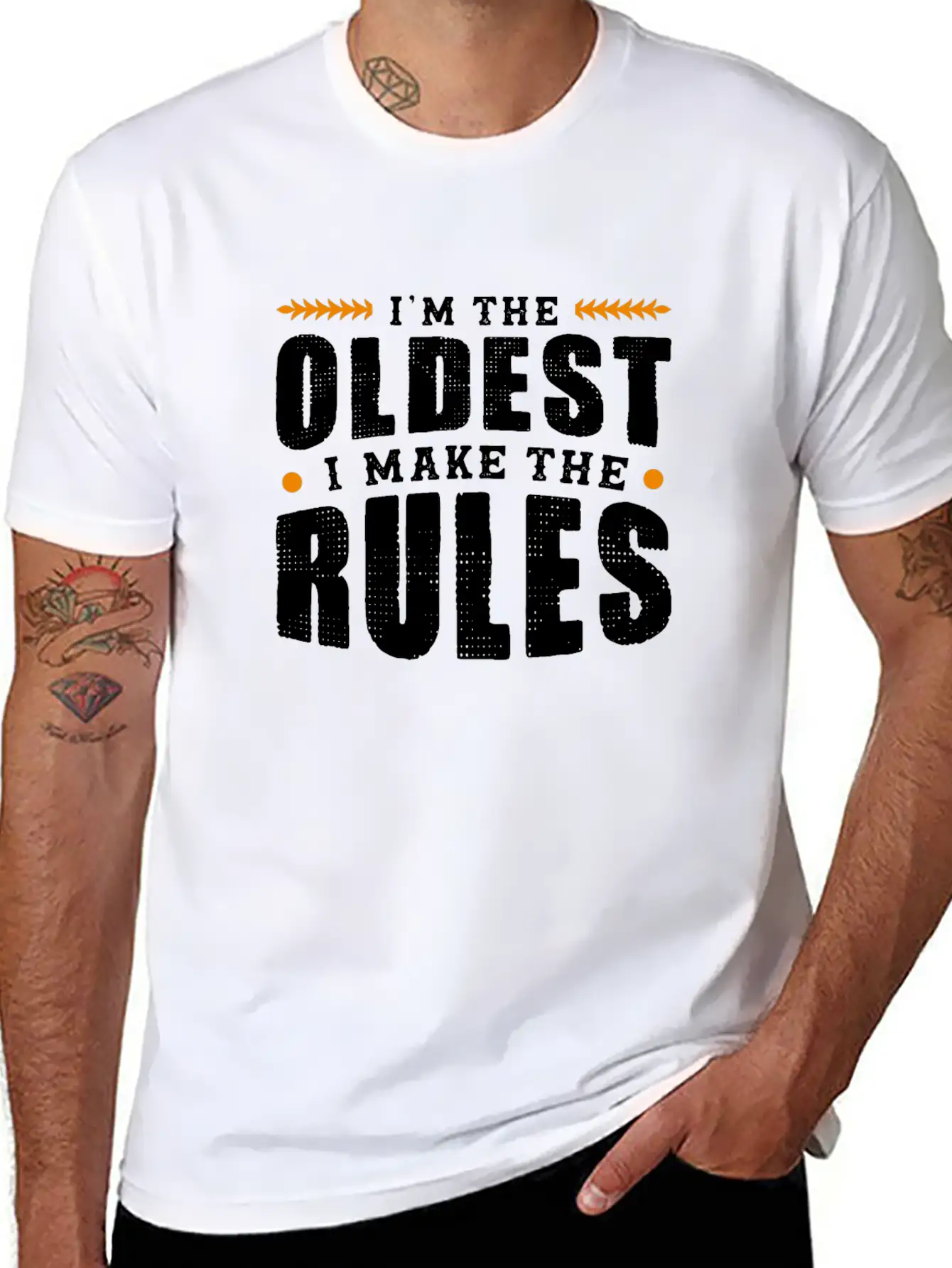 Im The Oldest I Make The Rules Sibling Outfit Unisex Casual T-Shirt – Clean Design For Daily Comfort