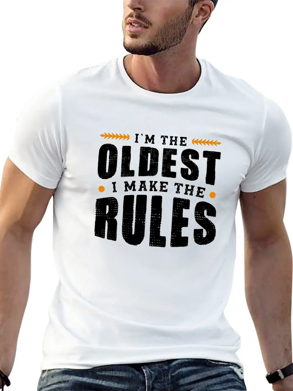 Im The Oldest I Make The Rules Sibling Outfit Unisex Casual T-Shirt – Clean Design For Daily Comfort