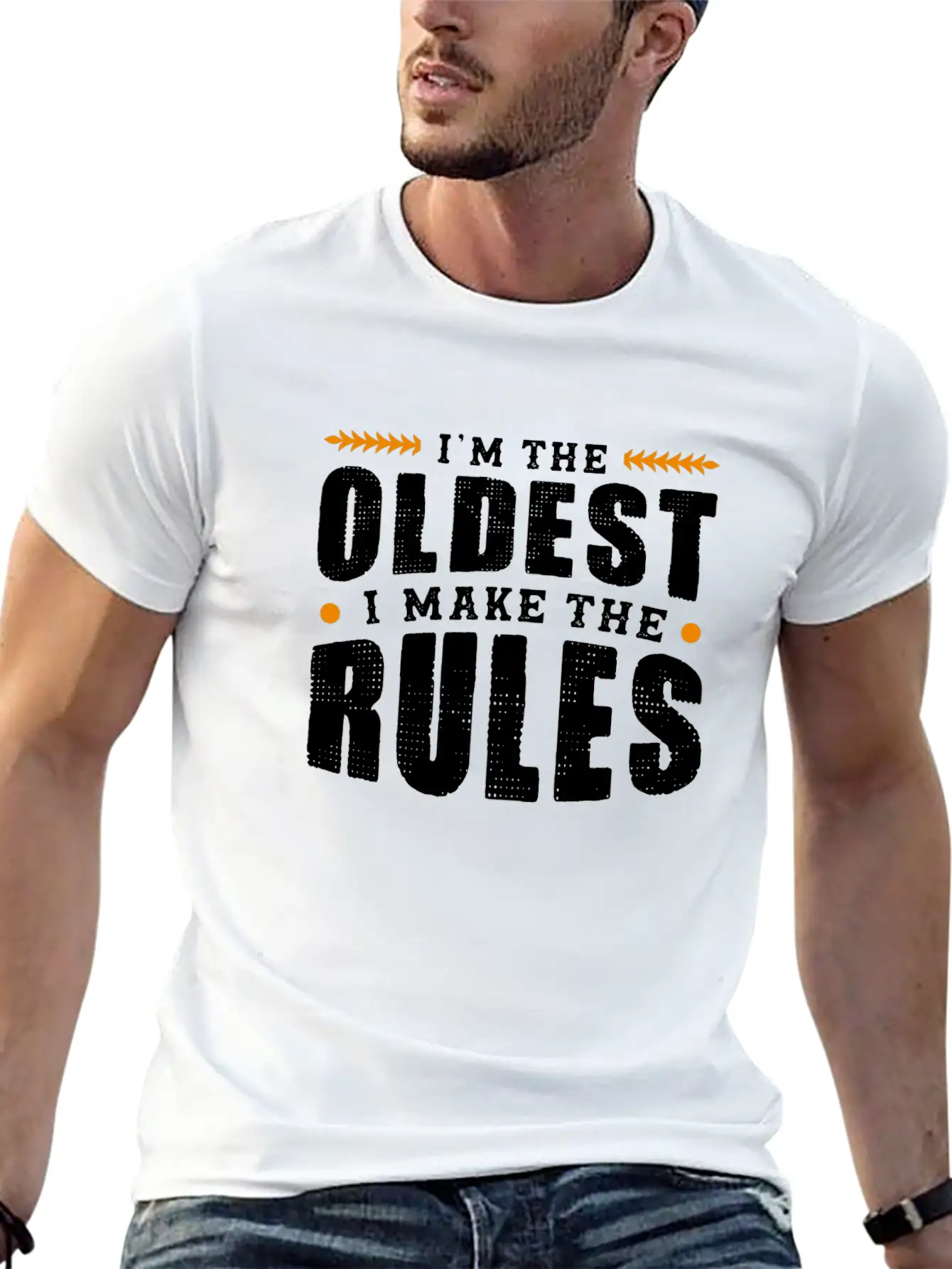 Im The Oldest I Make The Rules Sibling Outfit Unisex Casual T-Shirt – Clean Design For Daily Comfort
