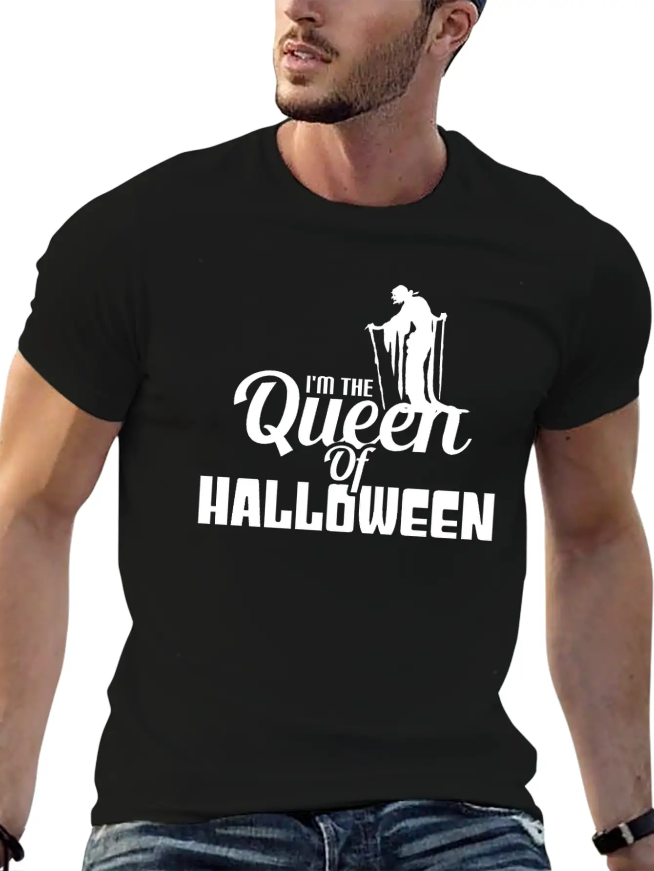 I'M THE QUEEN OF HALLOWEEN Unisex Casual T-Shirt – Clean Design For Daily Comfort