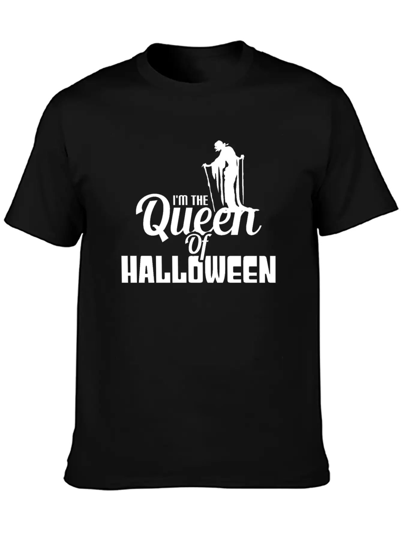 I'M THE QUEEN OF HALLOWEEN Unisex Casual T-Shirt – Clean Design For Daily Comfort