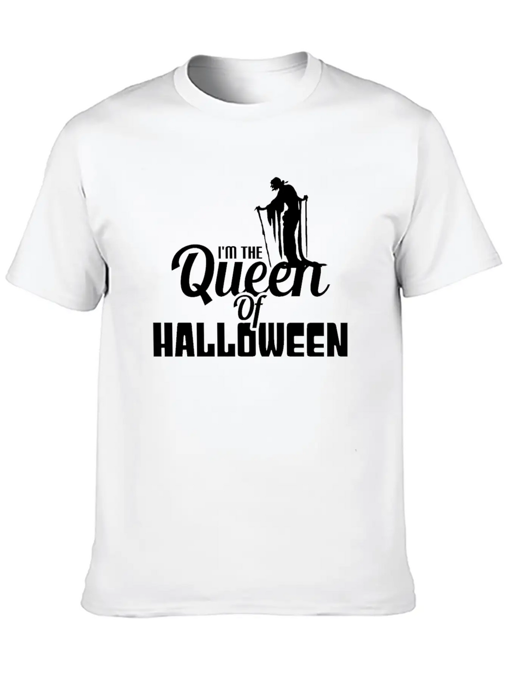 I'M THE QUEEN OF HALLOWEEN Unisex Casual T-Shirt – Clean Design For Daily Comfort