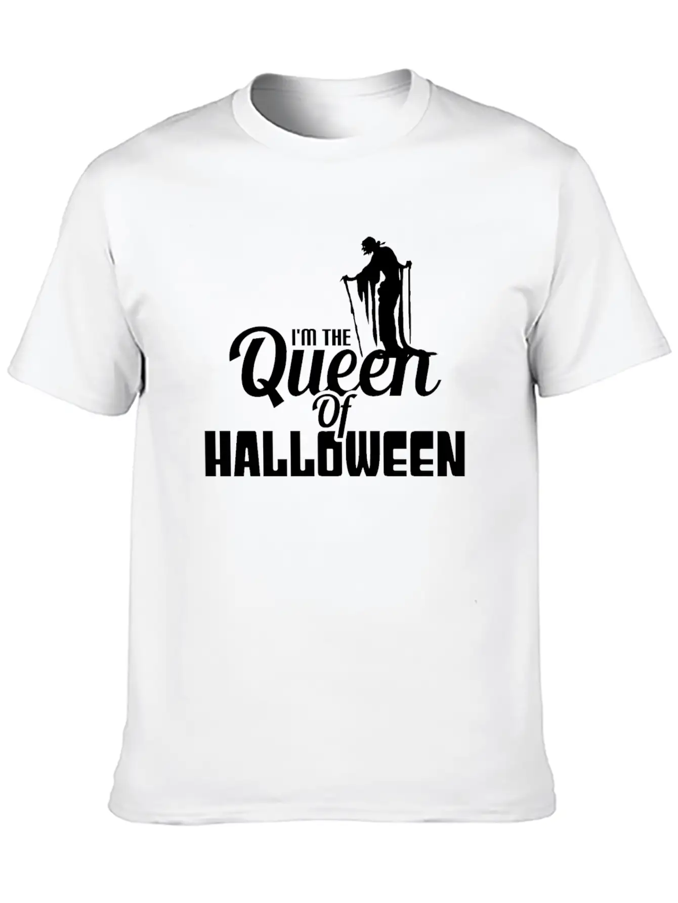 I'M THE QUEEN OF HALLOWEEN Unisex Casual T-Shirt – Clean Design For Daily Comfort
