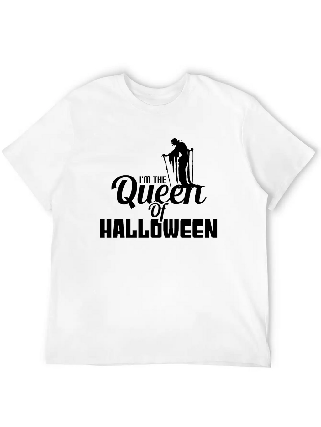 I'M THE QUEEN OF HALLOWEEN Unisex Casual T-Shirt – Clean Design For Daily Comfort