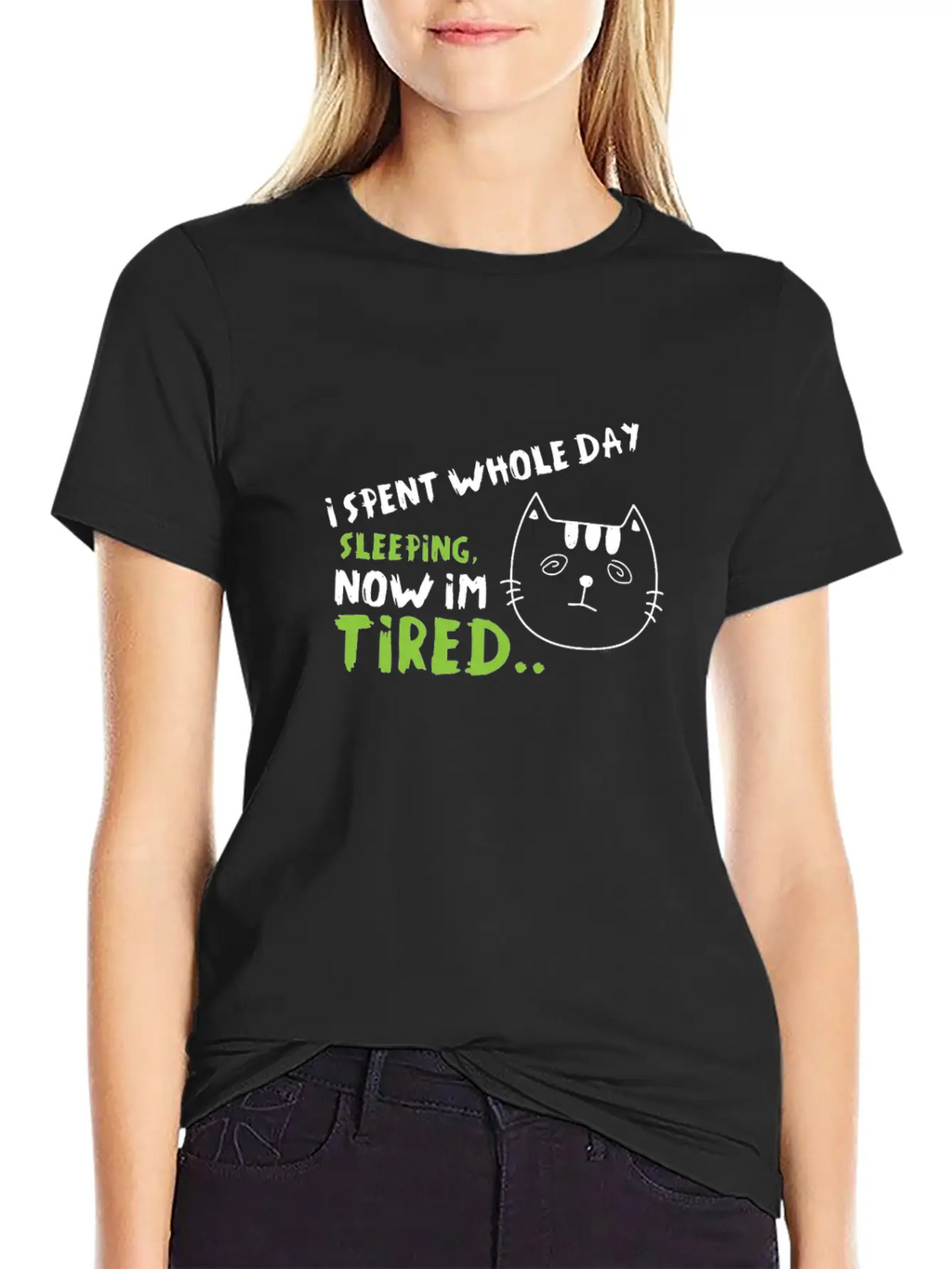 I'm Tired-Funny Cat Classic Fit Graphic Tee For Daily Comfort – Unisex Cotton Shirt