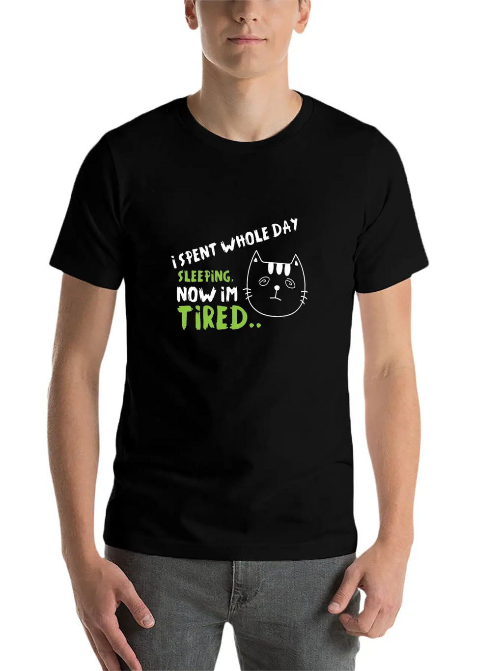 I'm Tired-Funny Cat Classic Fit Graphic Tee For Daily Comfort – Unisex Cotton Shirt