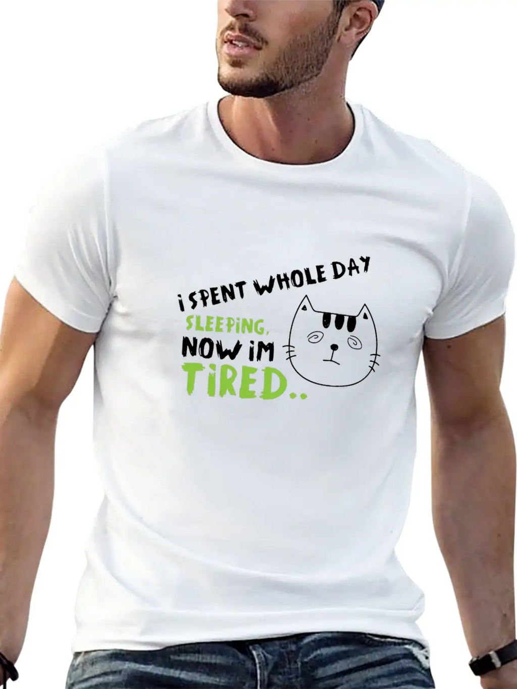 I'm Tired-Funny Cat Classic Fit Graphic Tee For Daily Comfort – Unisex Cotton Shirt