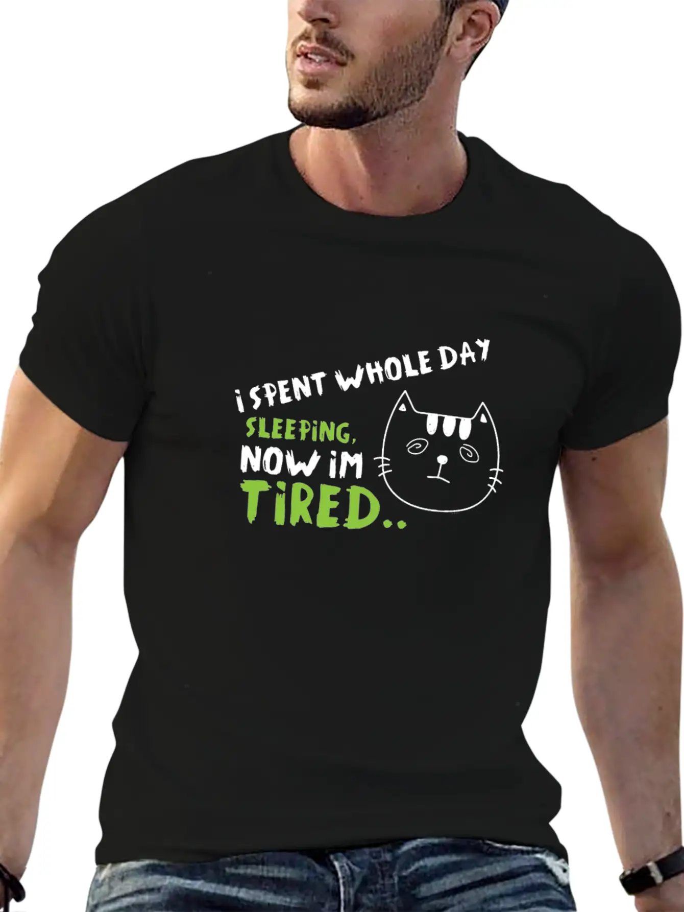 I'm Tired-Funny Cat Classic Fit Graphic Tee For Daily Comfort – Unisex Cotton Shirt