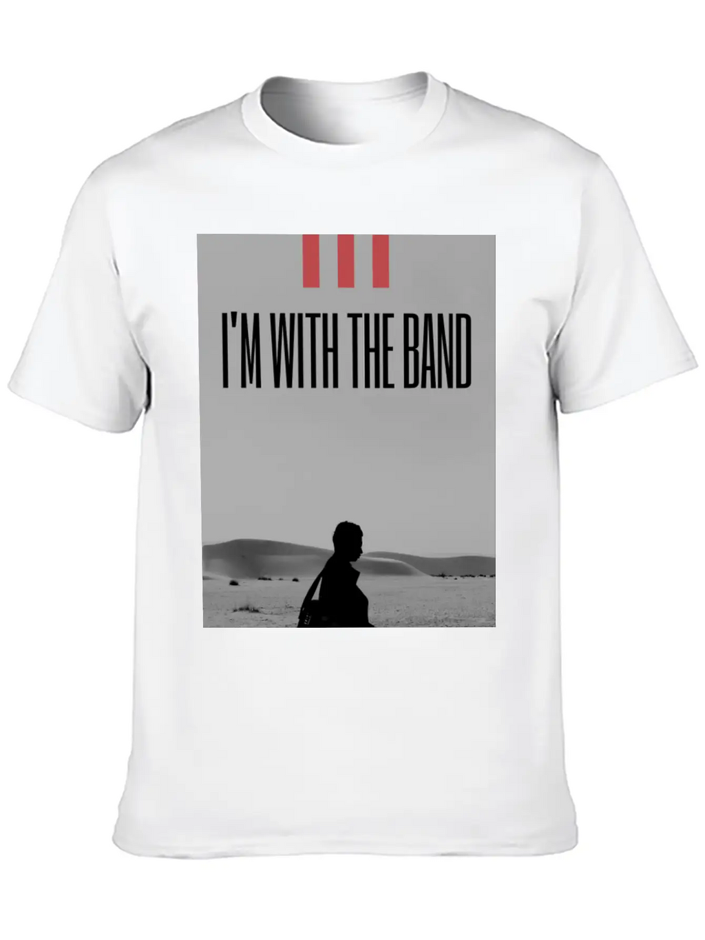 I'm With The Band Casual Graphic T-Shirt – Simple And Comfortable Daily Wear
