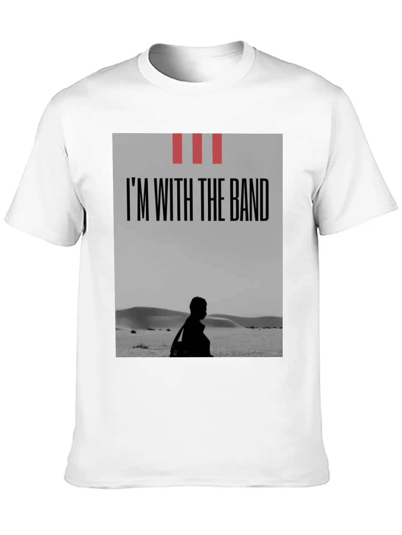 I'm With The Band Casual Graphic T-Shirt – Simple And Comfortable Daily Wear