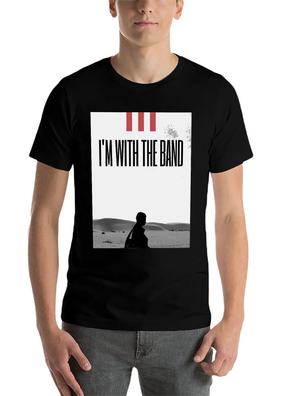 I'm With The Band Casual Graphic T-Shirt – Simple And Comfortable Daily Wear