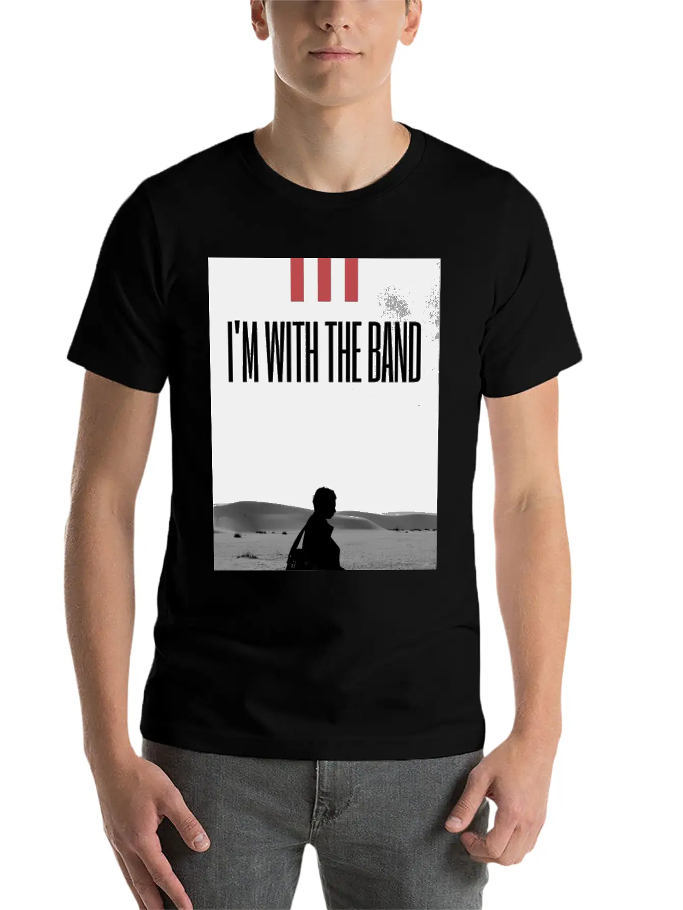 I'm With The Band Casual Graphic T-Shirt – Simple And Comfortable Daily Wear