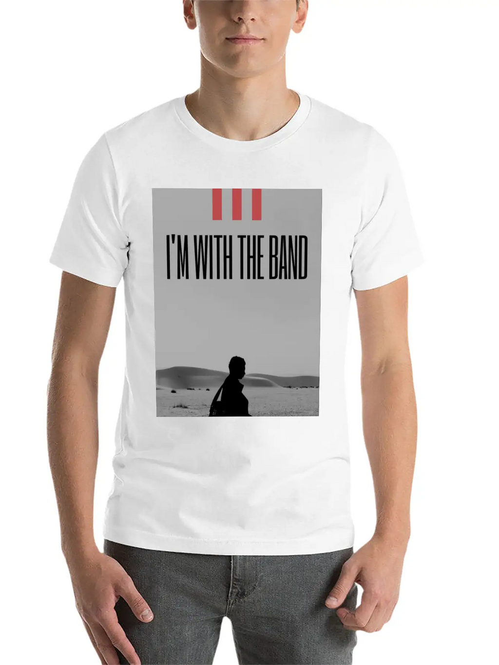 I'm With The Band Casual Graphic T-Shirt – Simple And Comfortable Daily Wear