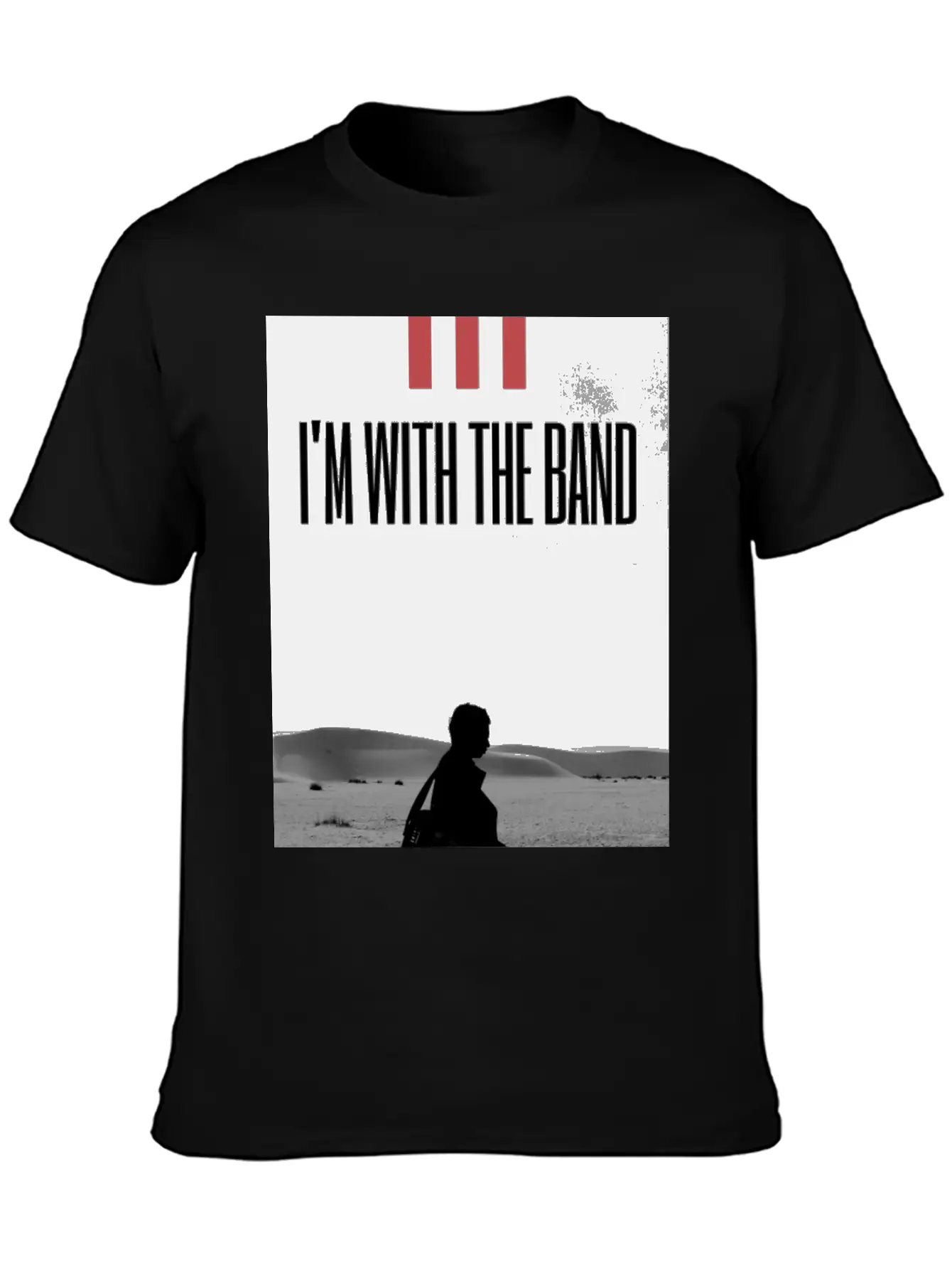 I'm With The Band Casual Graphic T-Shirt – Simple And Comfortable Daily Wear