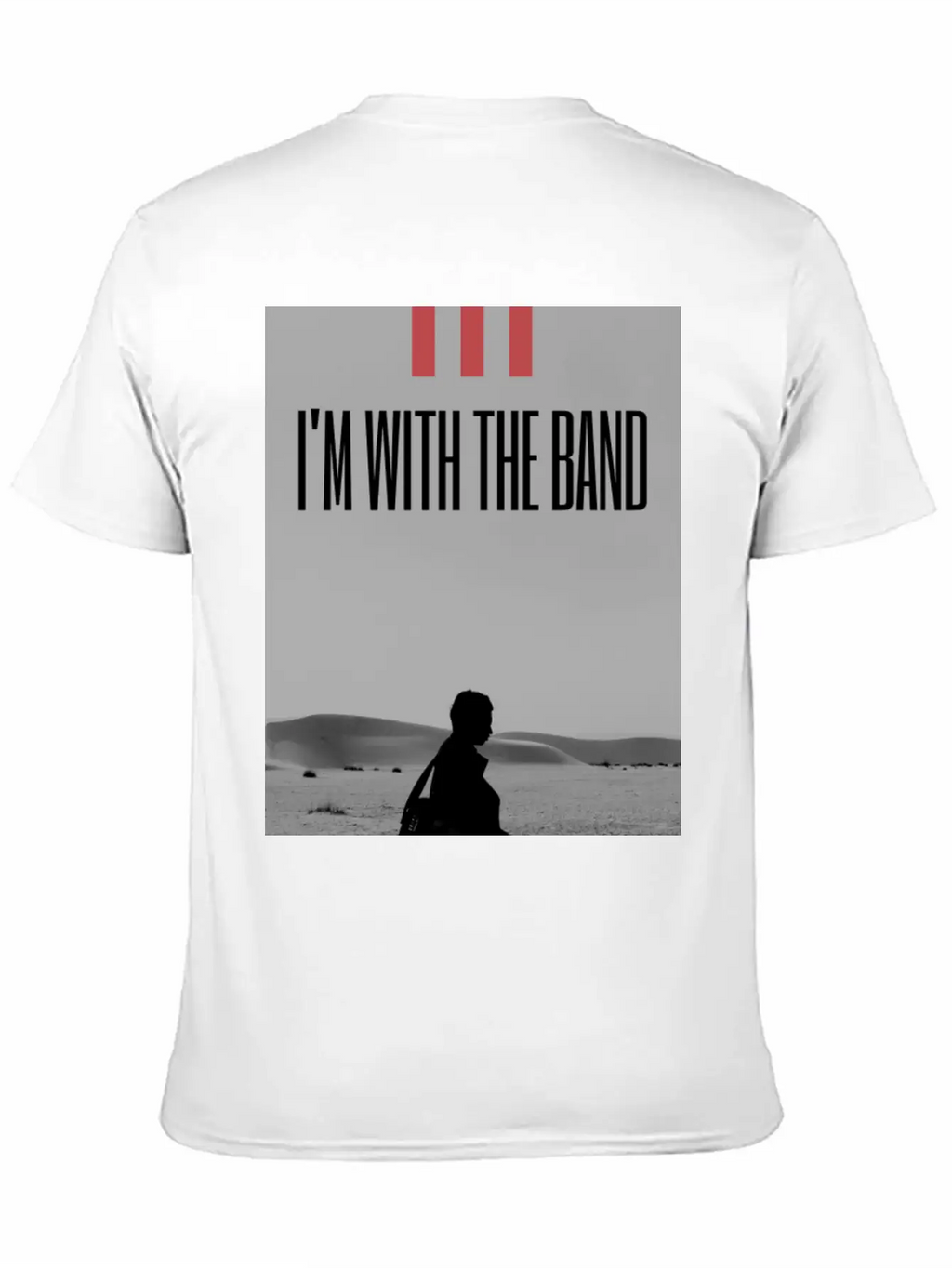 I'm With The Band Casual Graphic T-Shirt – Simple And Comfortable Daily Wear