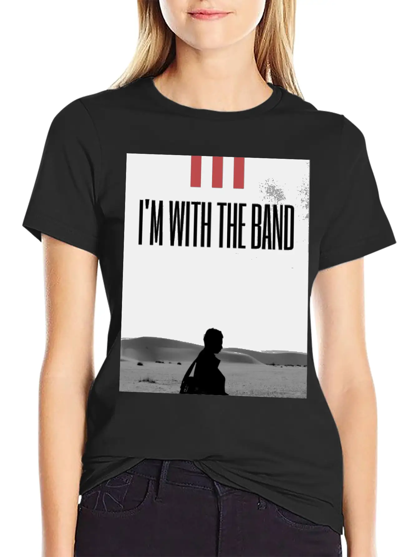 I'm With The Band Casual Graphic T-Shirt – Simple And Comfortable Daily Wear