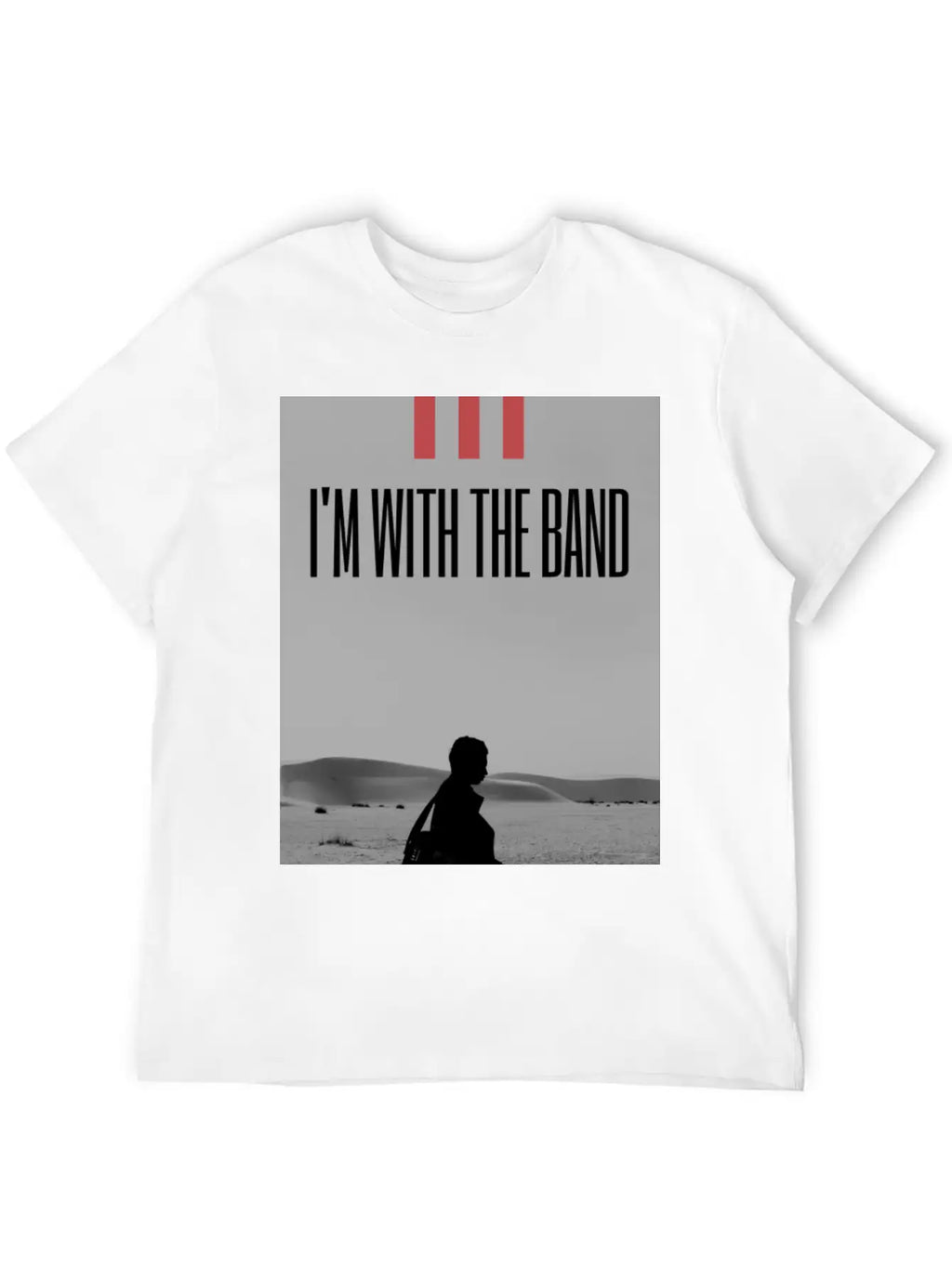 I'm With The Band Casual Graphic T-Shirt – Simple And Comfortable Daily Wear